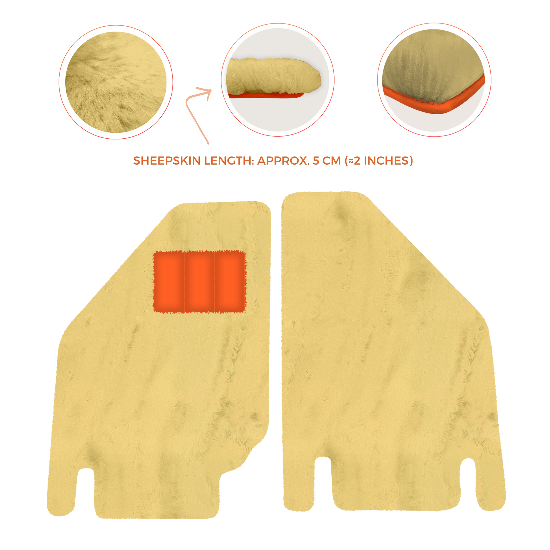 Premium Sheepskin Floor Mats for Ferrari Purosangue (2023-2024)