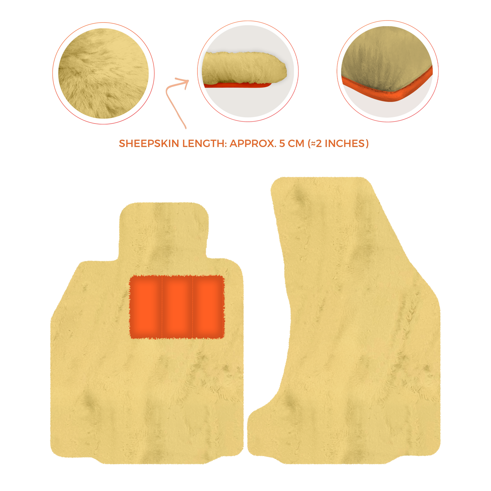 Premium Sheepskin Floor Mats for Porsche 718 Boxster (2016-2023)