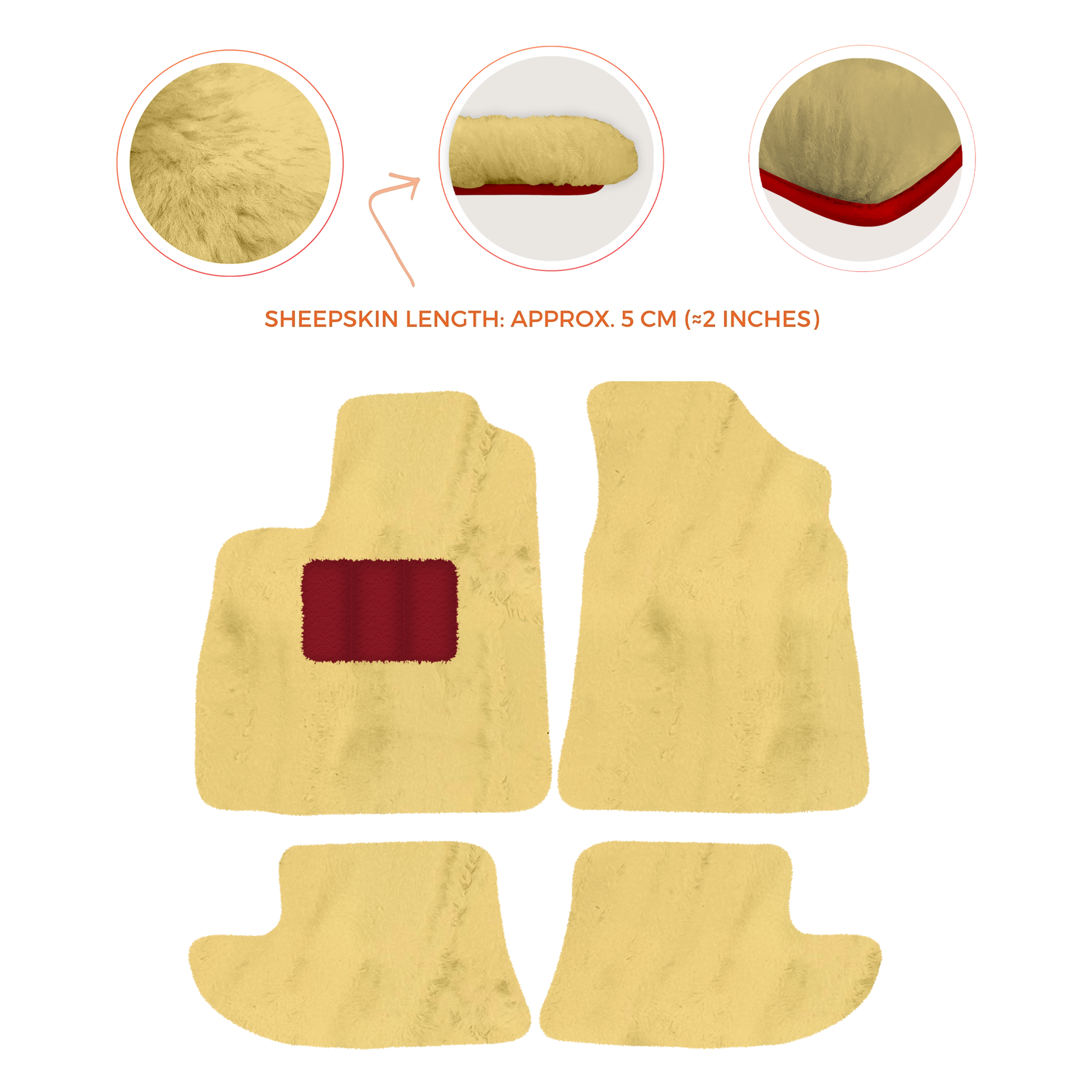 Premium Sheepskin Floor Mats for Bentley Continental GTC (2006–2011)