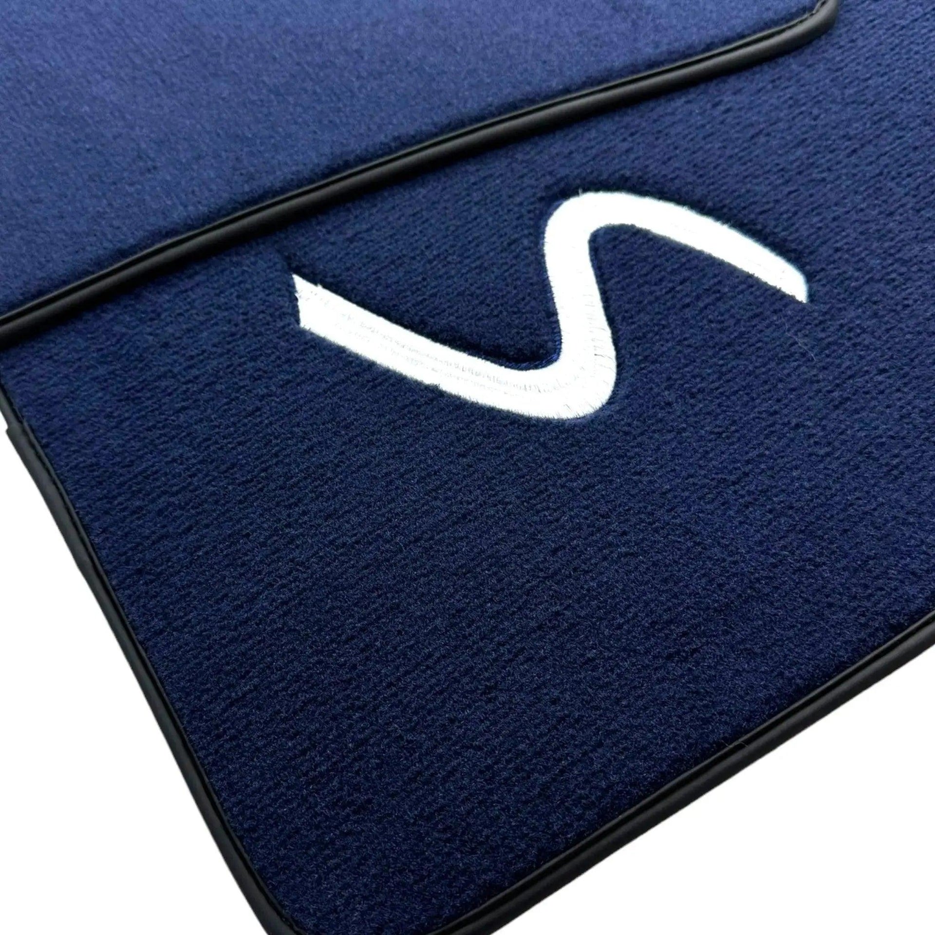 Dark Blue Floor Mats for Mini Cooper / One F56 3-Doors (2014-2023) - AutoWin