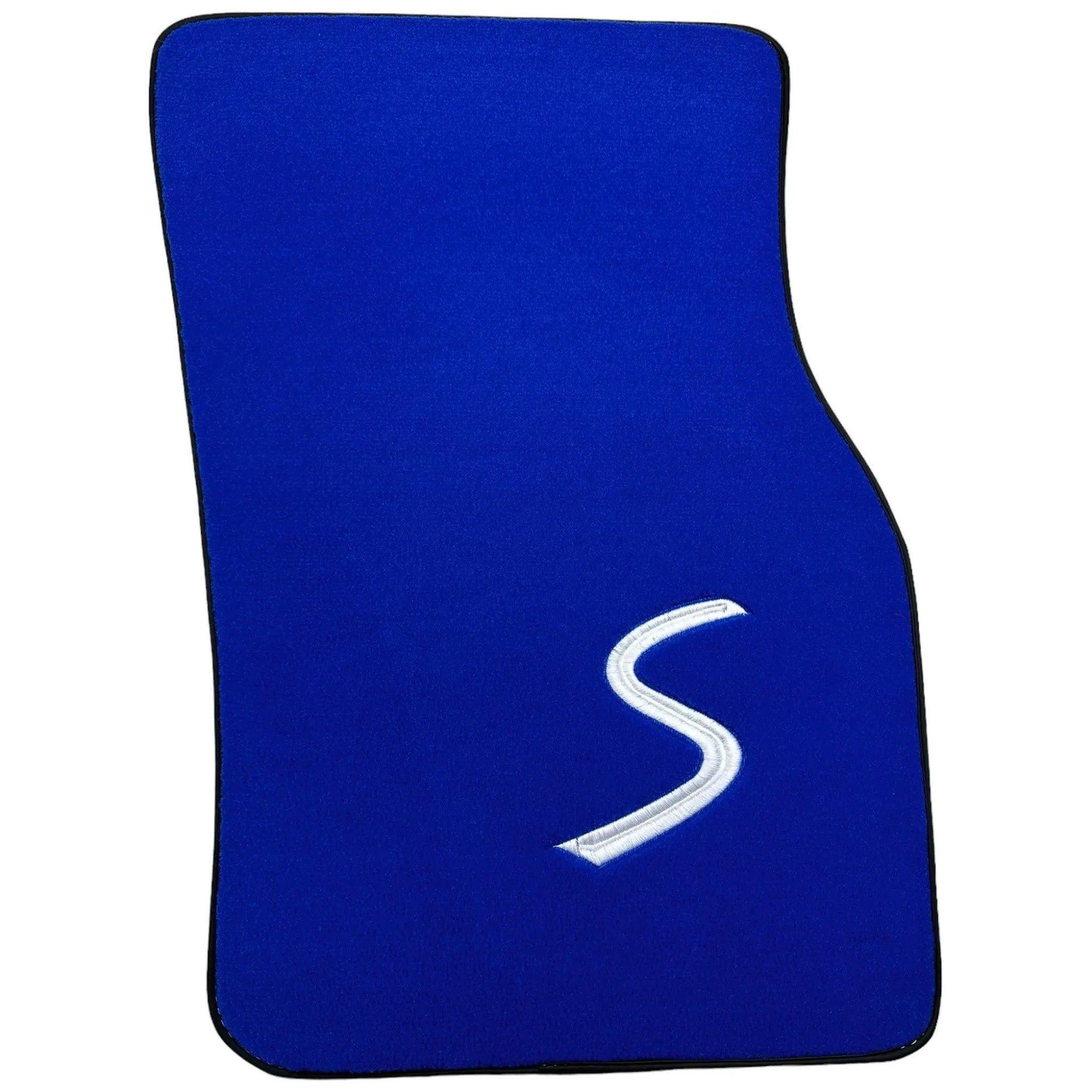 Blue Floor Mats for Mini Cooper / One F56 3-Doors (2014-2023) - AutoWin