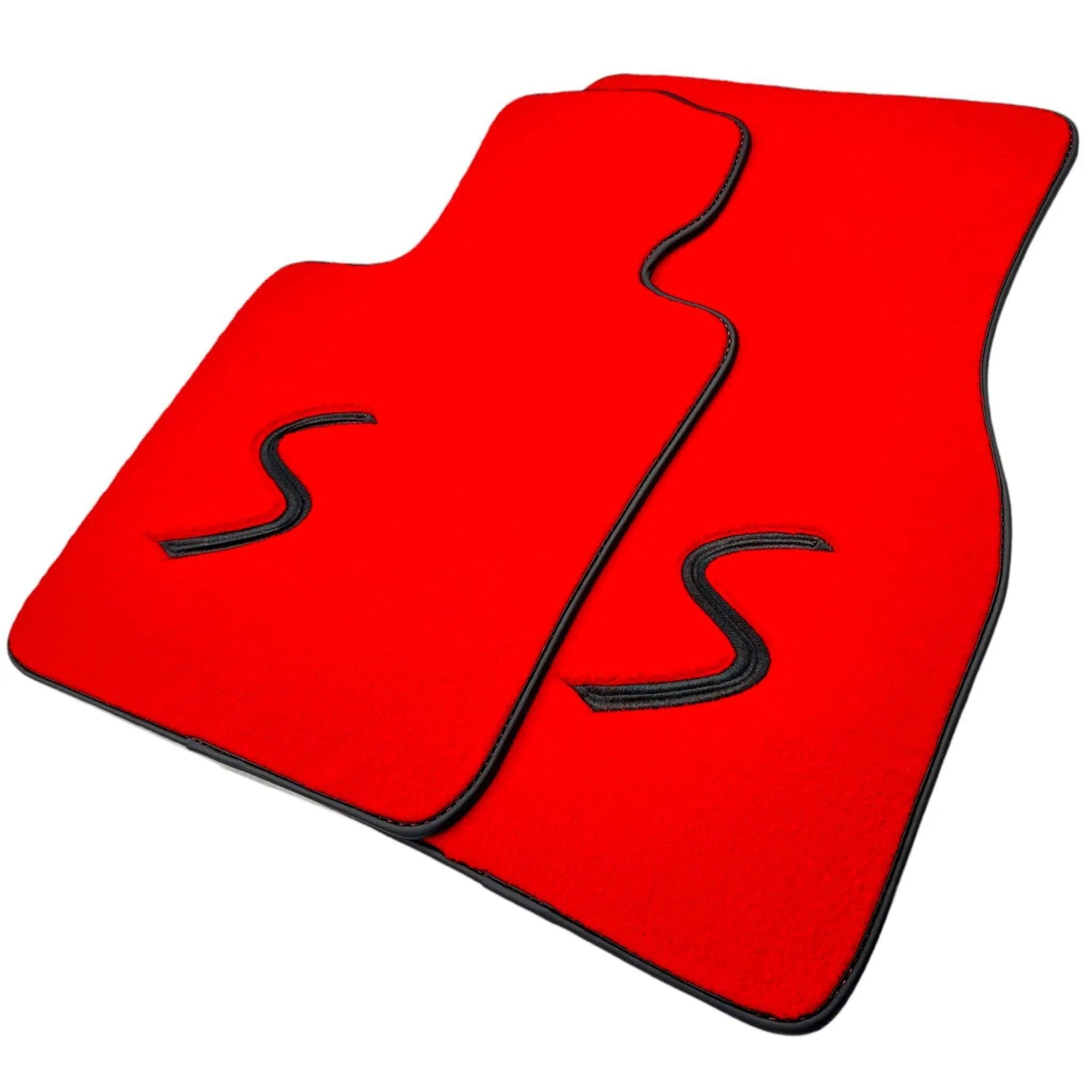 Red Floor Mats for Mini Cooper/One R50 (2001-2007) - AutoWin