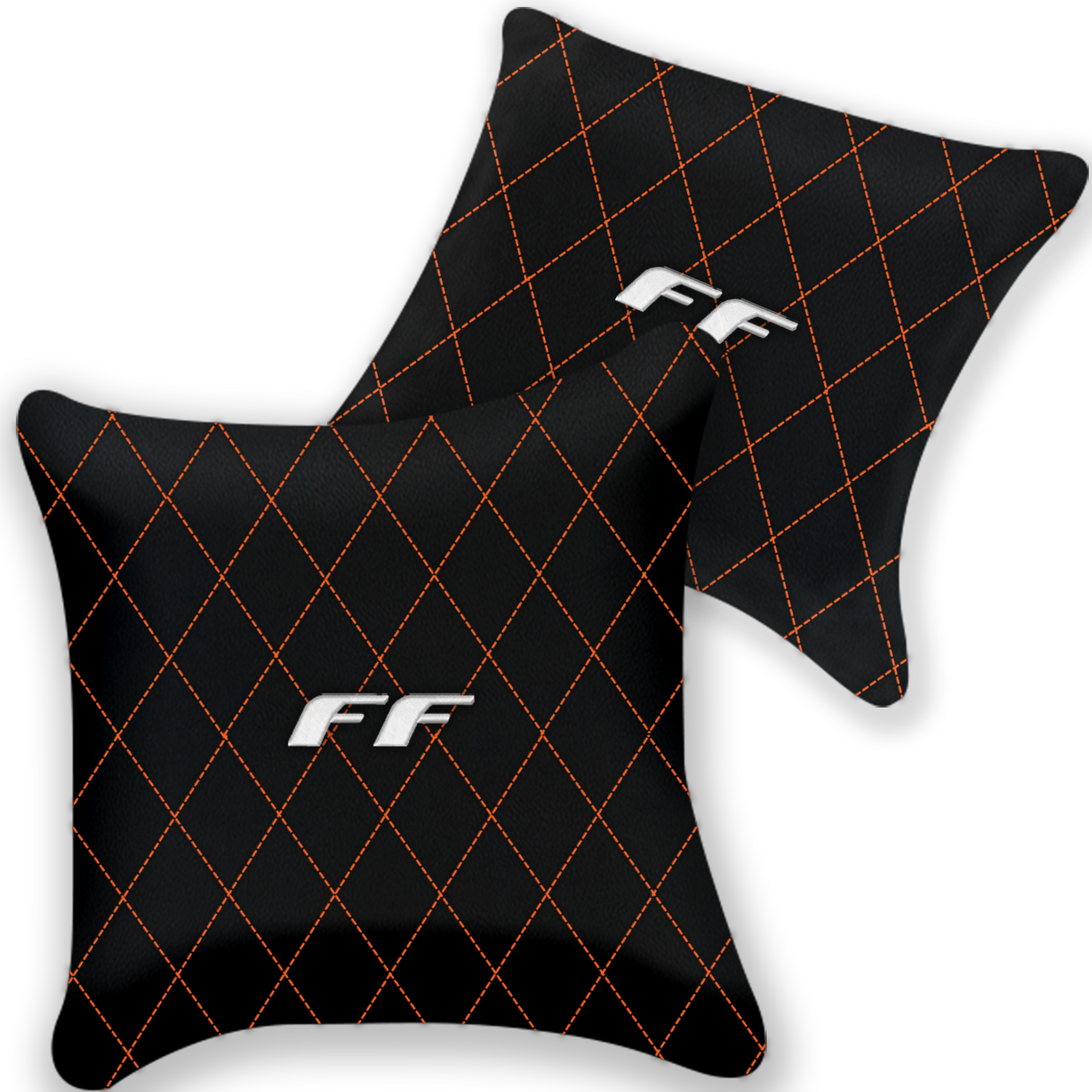 Custom Black Leather Pillows for Ferrari GTC4 Lusso - Set of 2