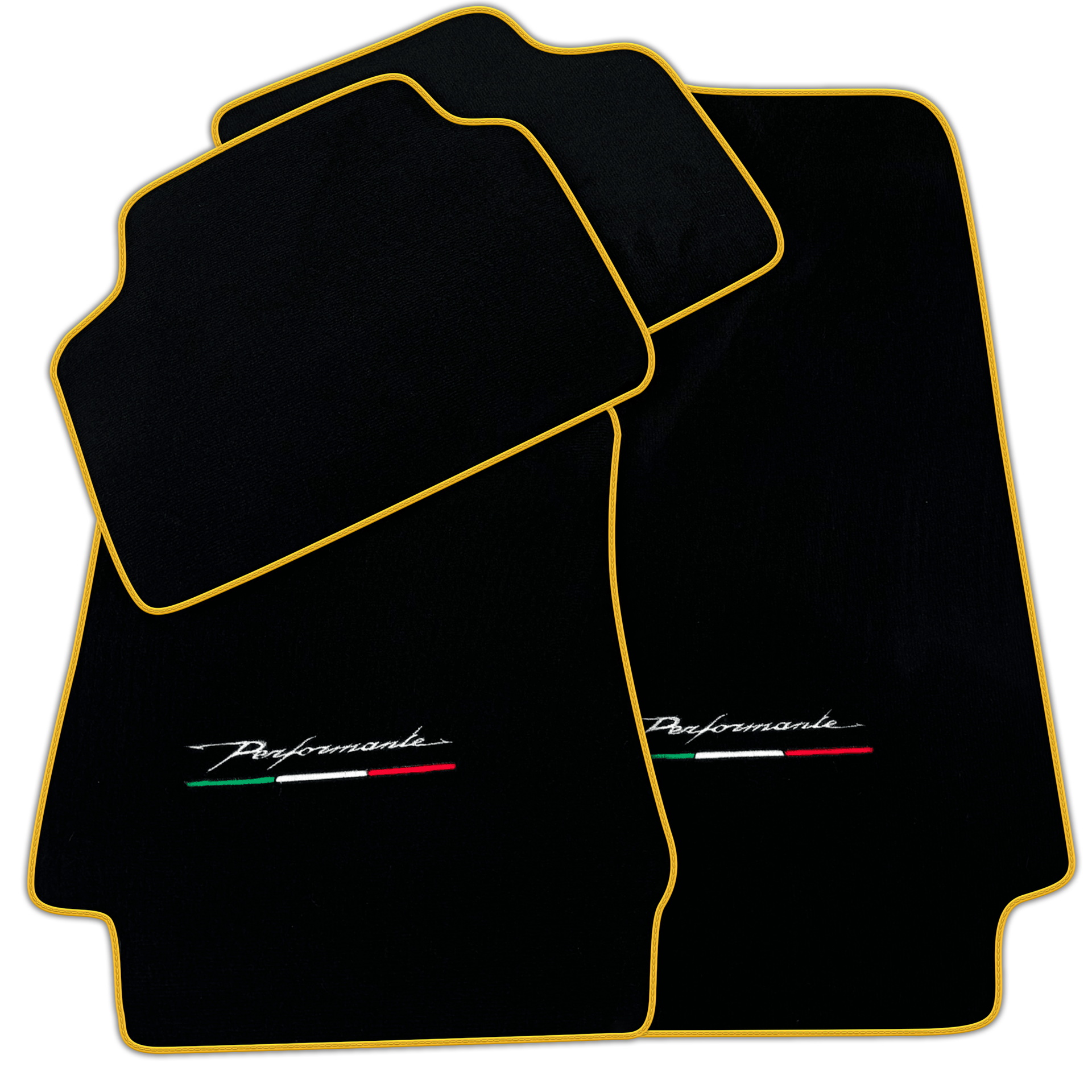 Black Floor Mats for Alfa Romeo Giulia (2016-2024) All Wheel Drive Performante