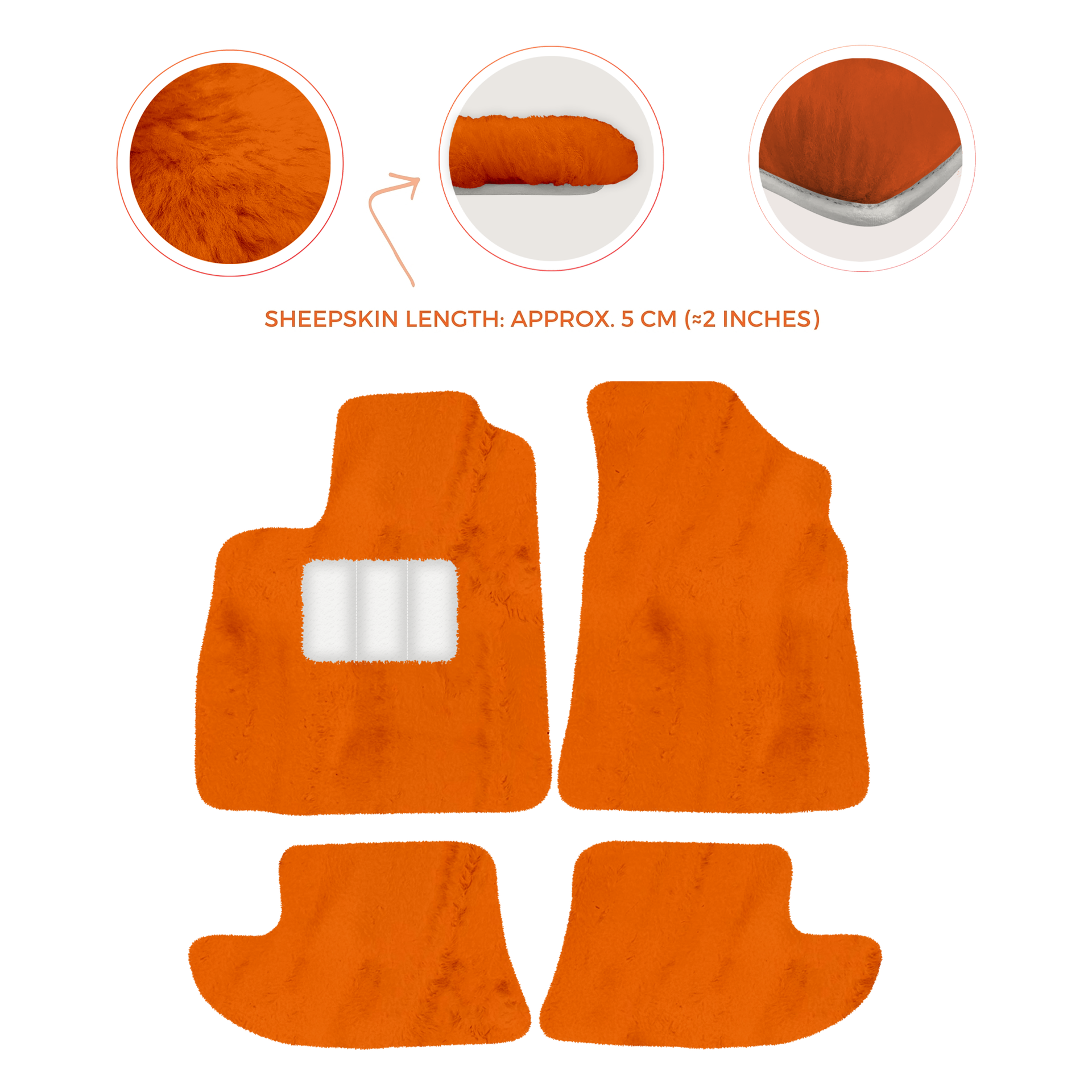 Premium Sheepskin Floor Mats for Bentley Continental GTC (2006–2011)