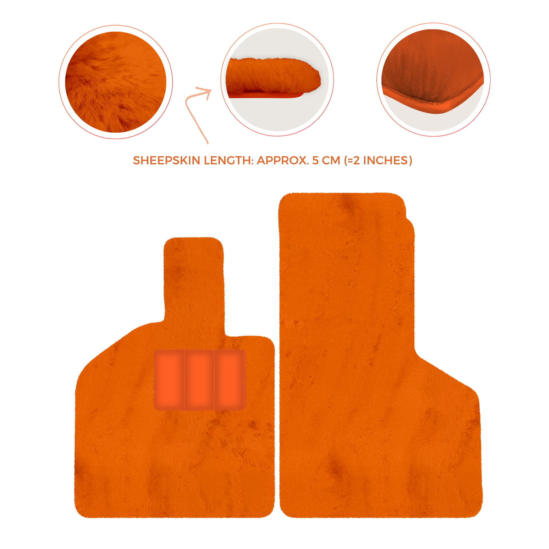 Luxury Sheepskin Floor Mats for Lamborghini Gallardo (2004-2014)