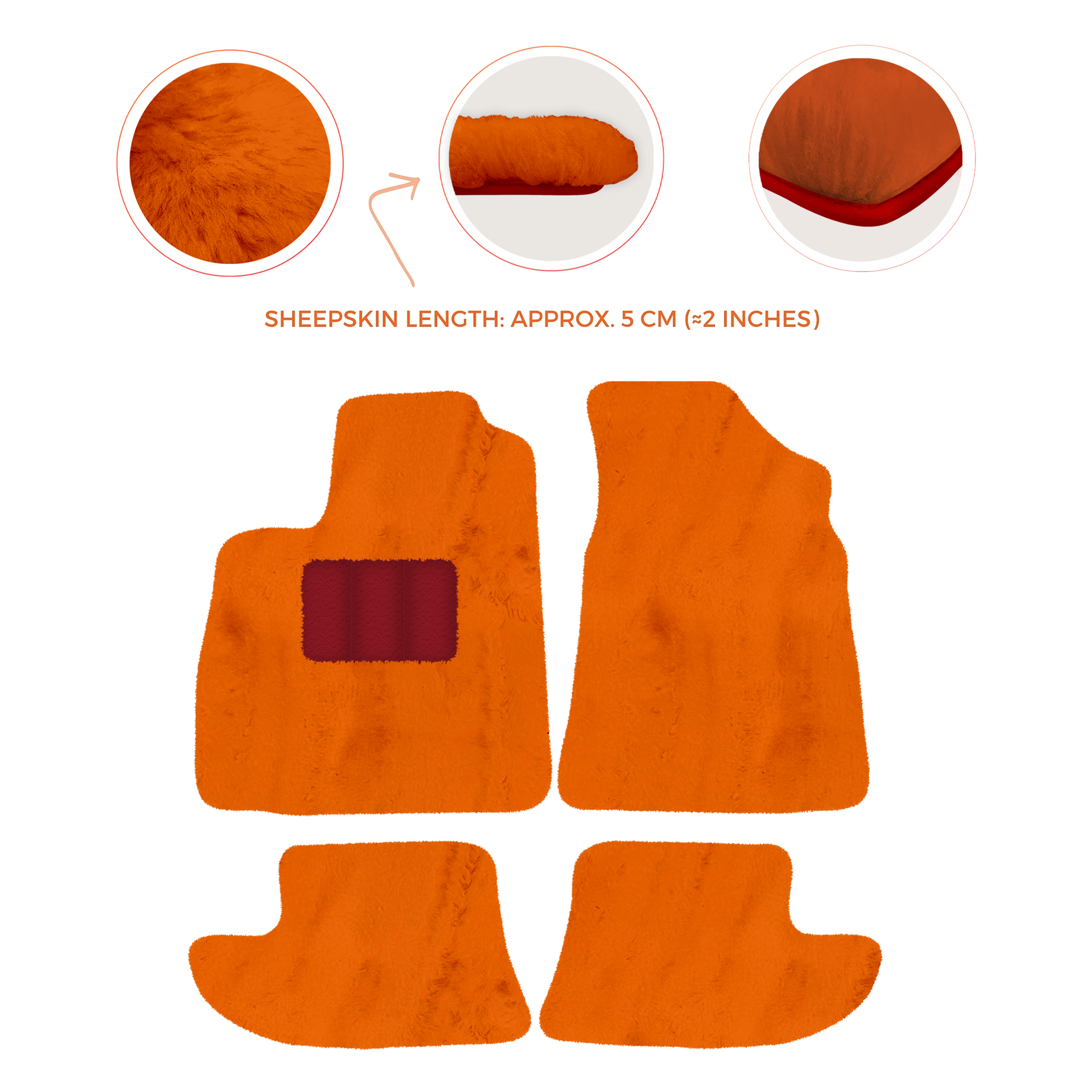 Premium Sheepskin Floor Mats for Bentley Continental GTC (2006–2011)