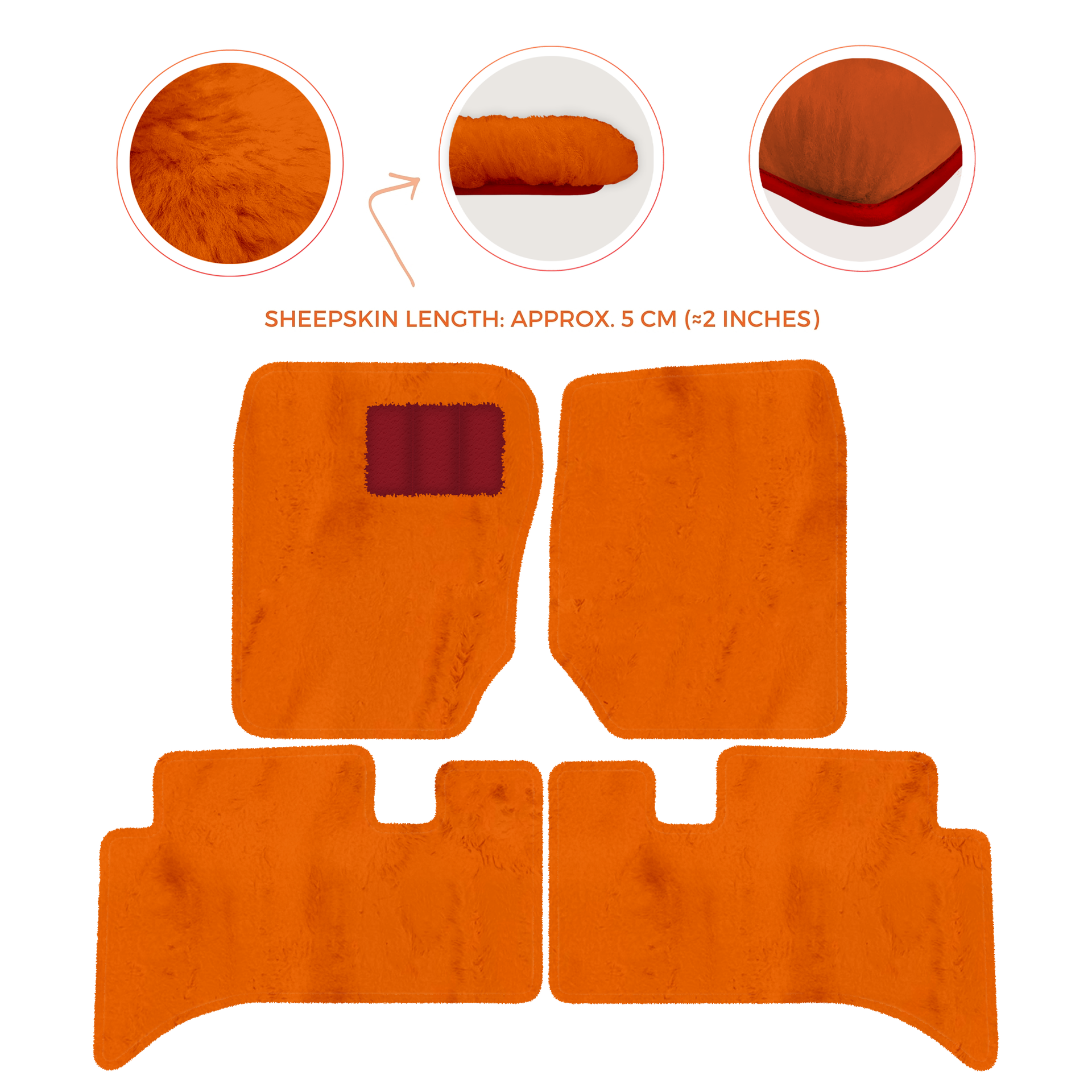 Premium Sheepskin Floor Mats for Range Rover Sport L460 (2022-2024)