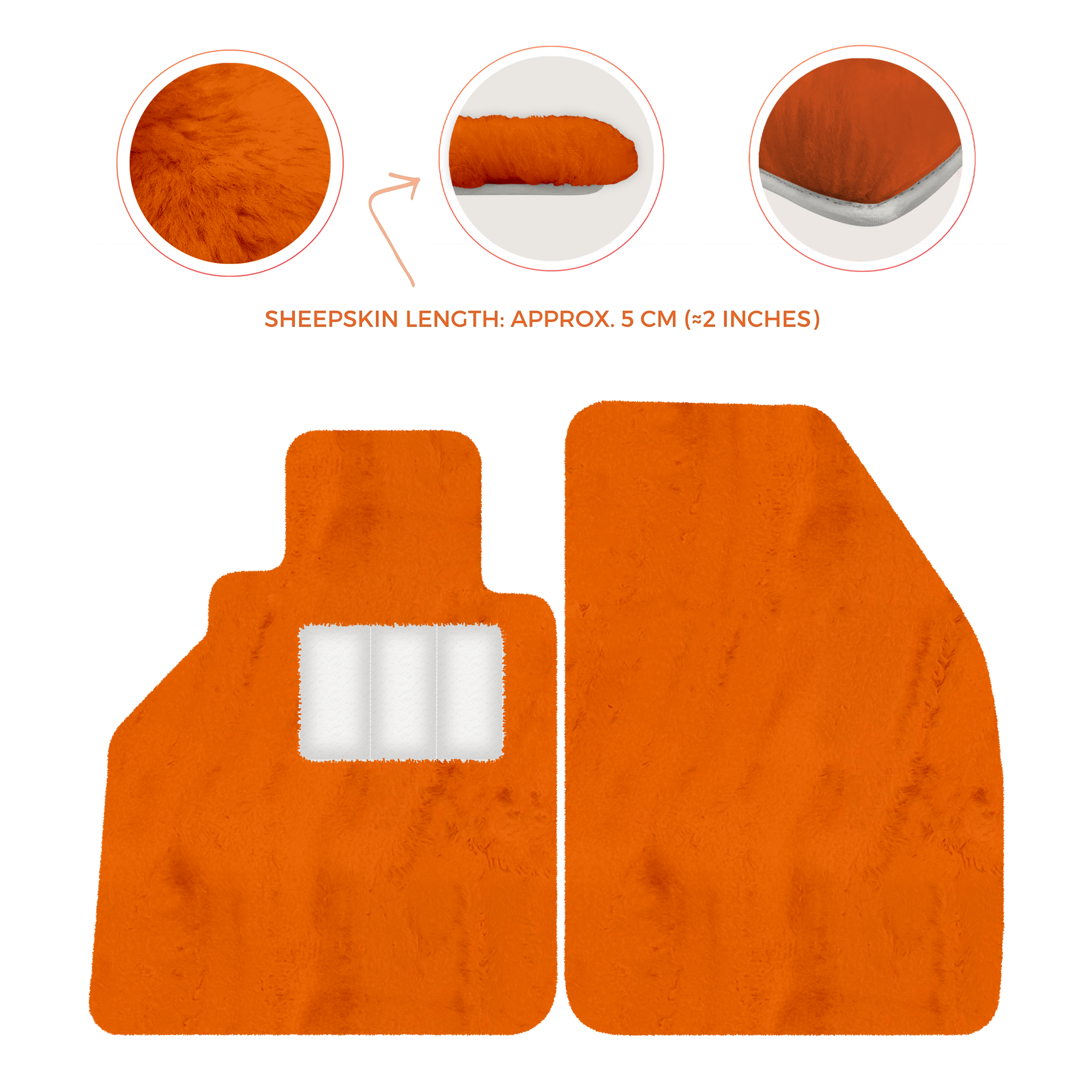 Premium Sheepskin Floor Mats for Porsche 986 Boxster (1996-2004)