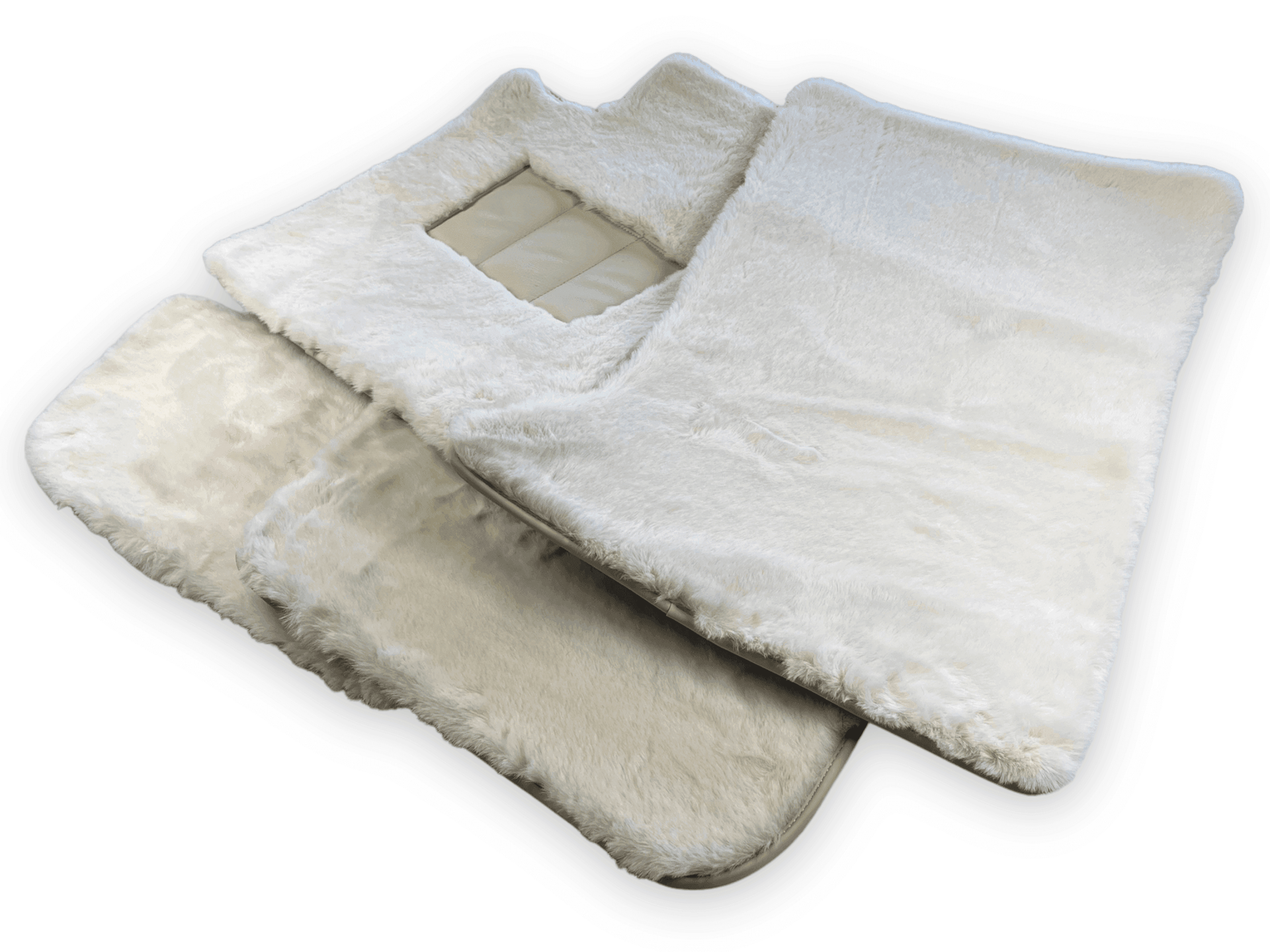 White Sheepskin Mats for Rolls Royce Spectre (2023-2024)