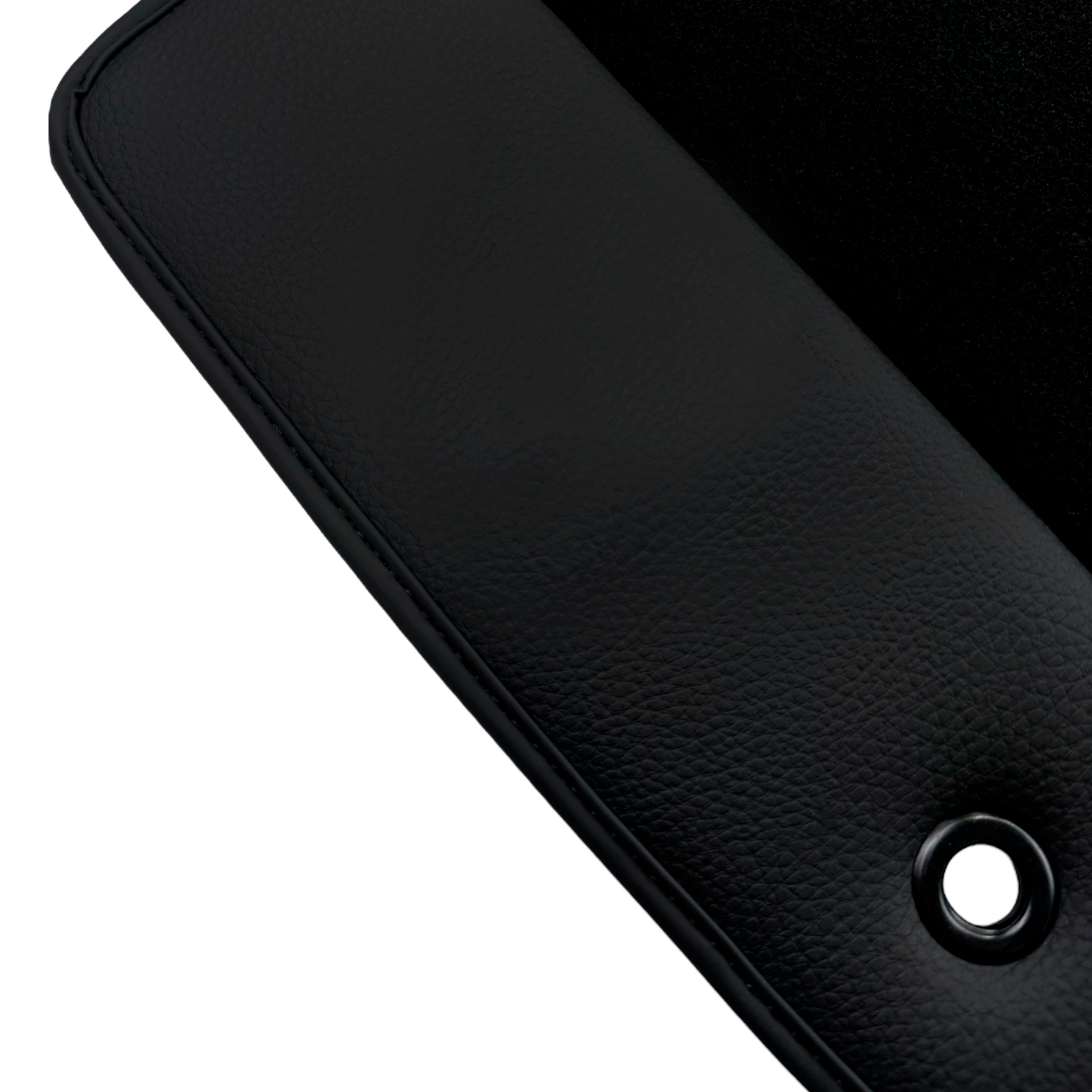 Black Floor Mats for Chrysler 300C (2011-2012) with Leather | AutoWin