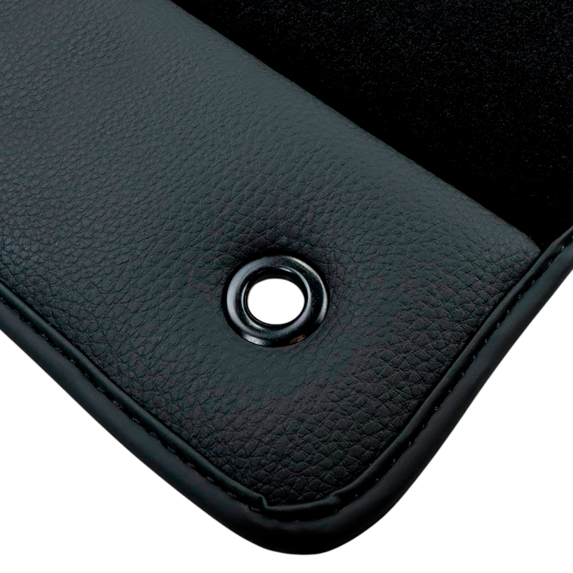 Black Floor Mats for Chevrolet Orlando 7-Seater (2011-2014) with Leather | AutoWin