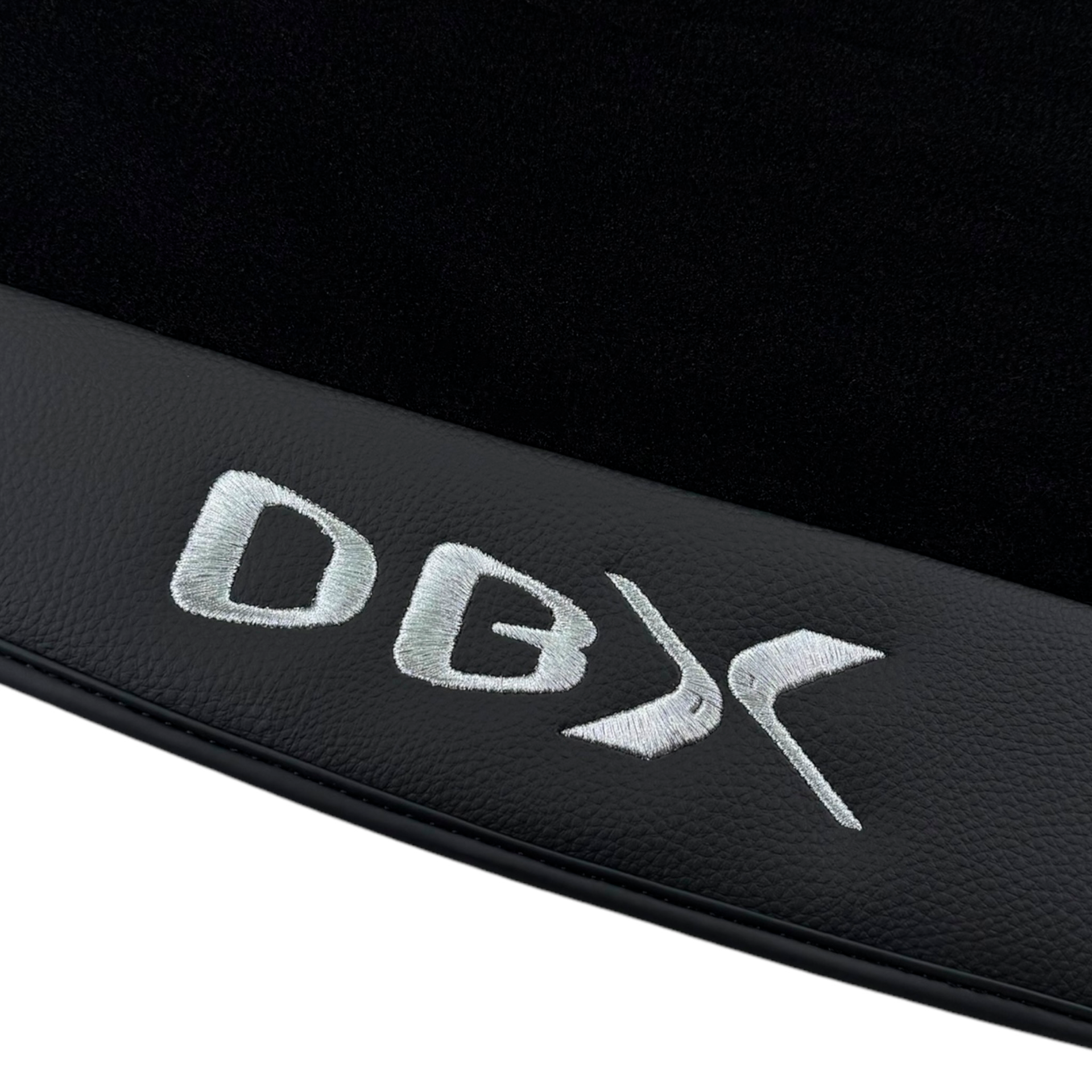 Black Floor Mats for Aston Martin DBX (2020-2023) with Leather