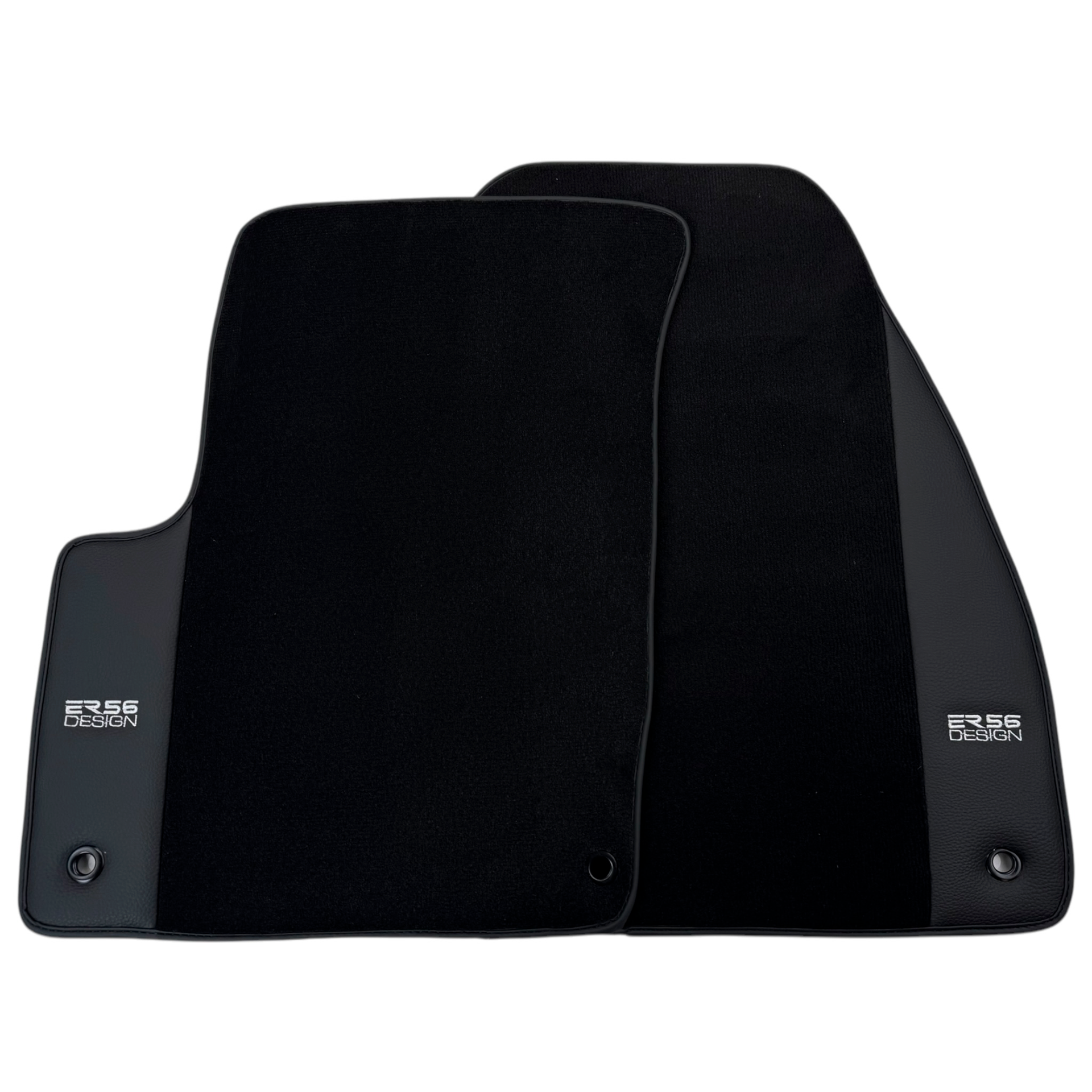 ER56 Design Black Floor Mats for Lincoln Aviator (2003-2005) with Leather