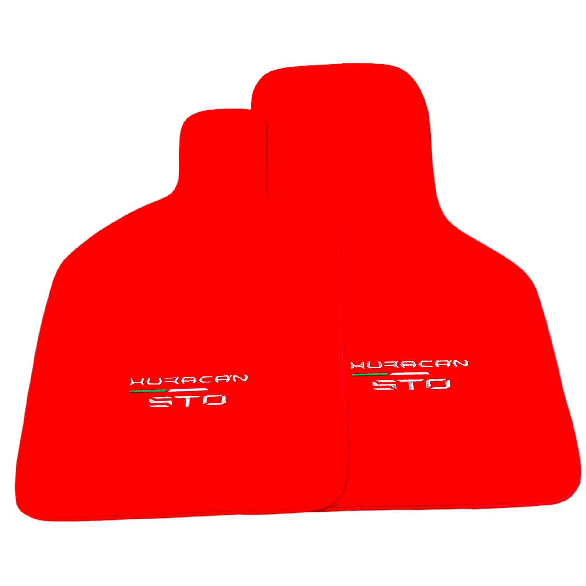 Floor Mats for Lamborghini Huracan STO Red Color | AutoWin