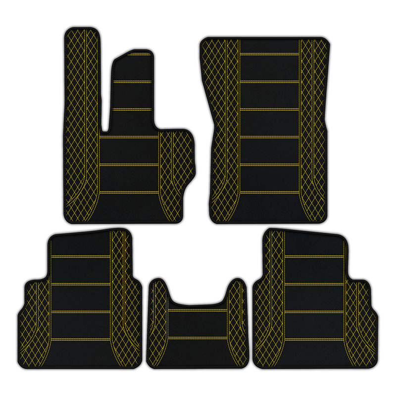 Customizable Leather Floor Mats with A1 Pattern for Mercedes Benz G-Class W463 (2018-2023)