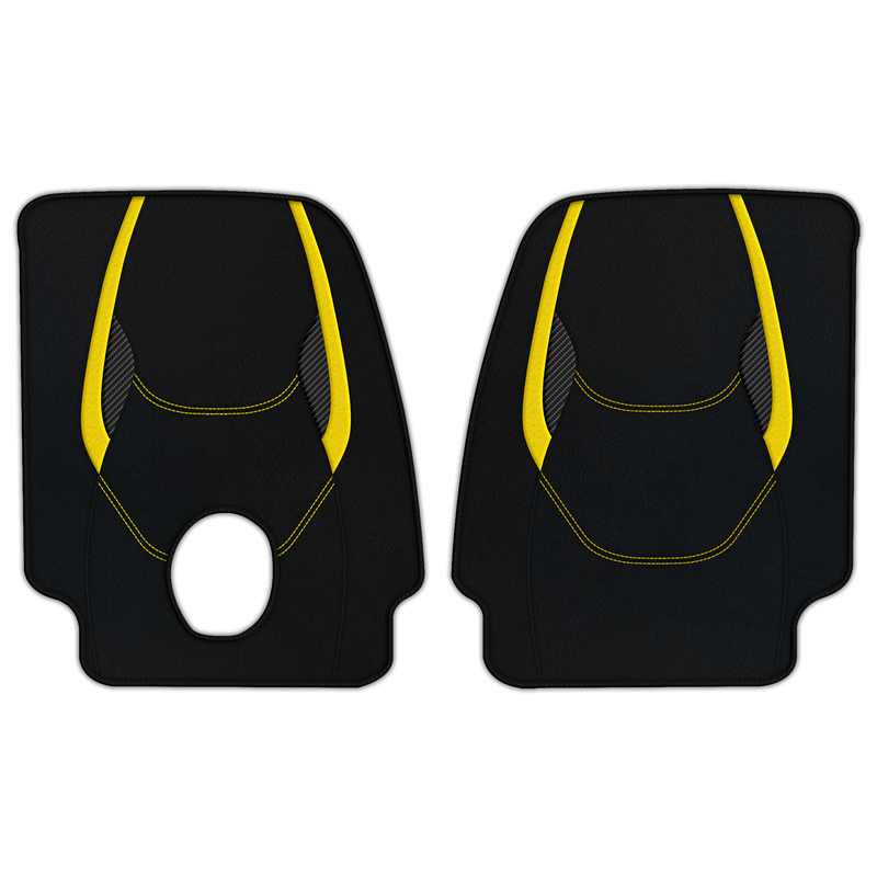 Customizable Leather Floor Mats with AW23 Pattern for Ferrari Monza SP2 (2018-2023)