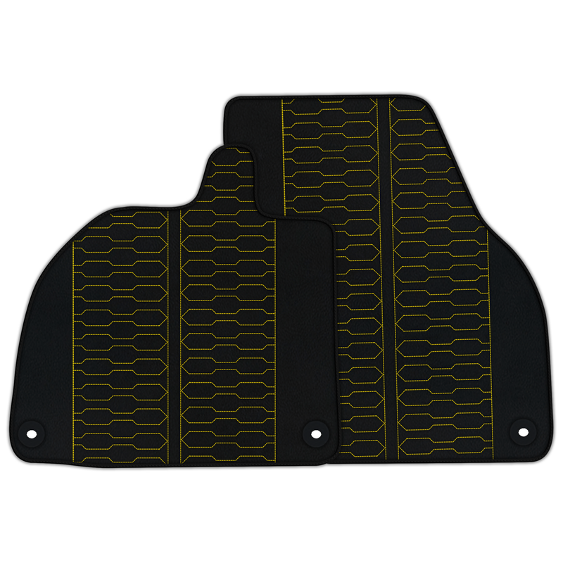 Customizable Leather Floor Mats with ER56 Pattern for Lamborghini Revuelto (2024-2025)