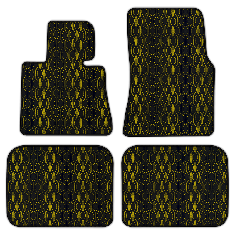Customizable Leather Floor Mats with AW10 Pattern for Rolls Royce Phantom Sedan (2003-2016)