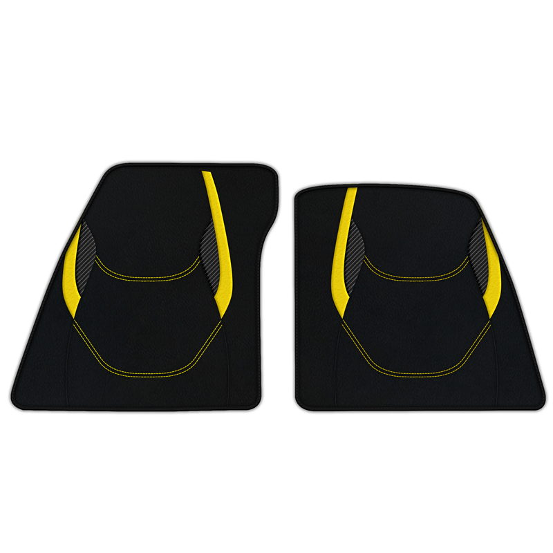 Customizable Leather Floor Mats with AW23 Pattern for Ferrari 296 GTB (2022-2025)