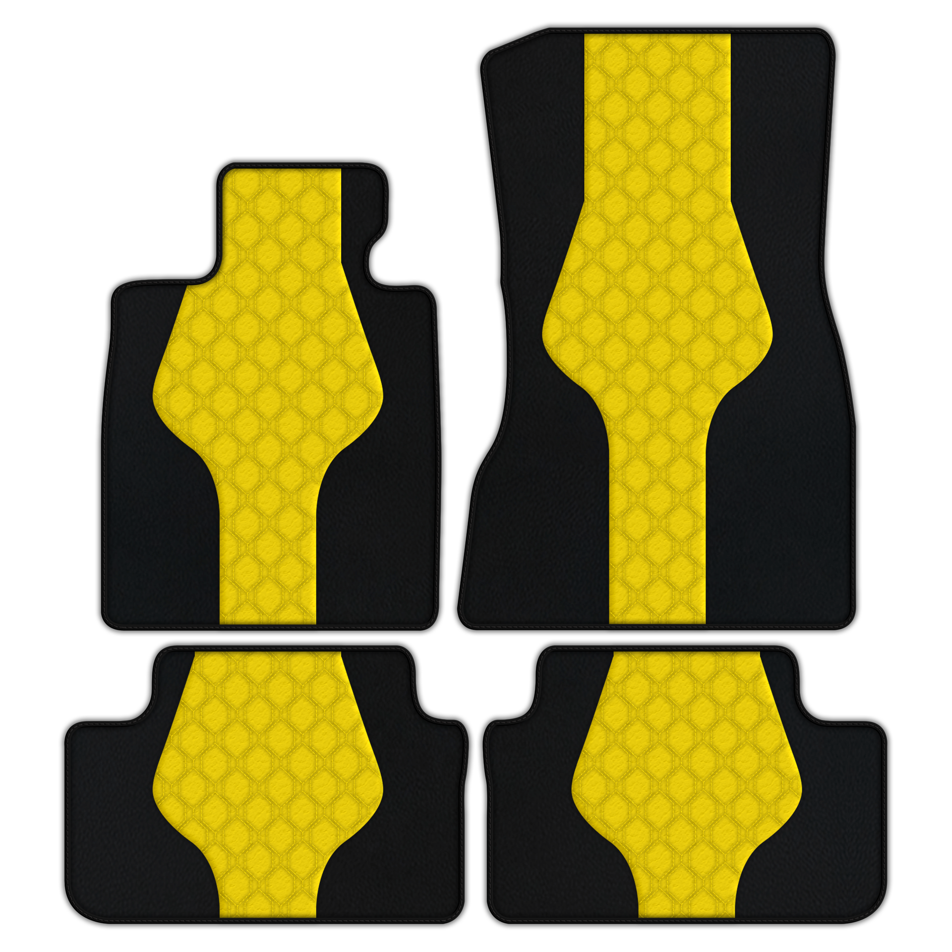 Individualisierbare Fußmatten aus Teppich mit Leder für BMW M8 F92 2-Türer Coupé (2019-2024) - AutoWin