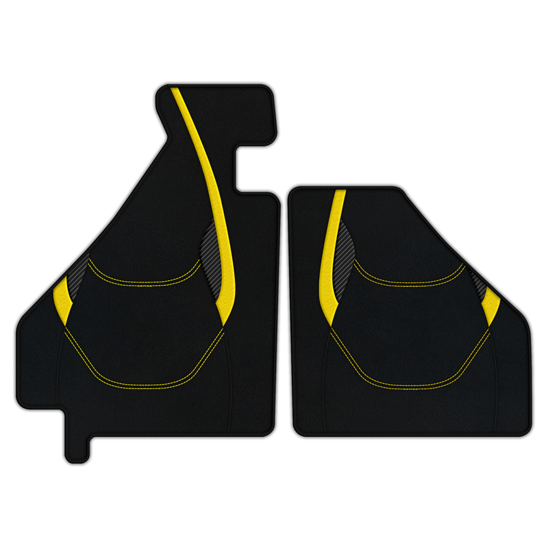 Customizable Leather Floor Mats with AW23 Pattern for Ferrari F355 (1994-1999)