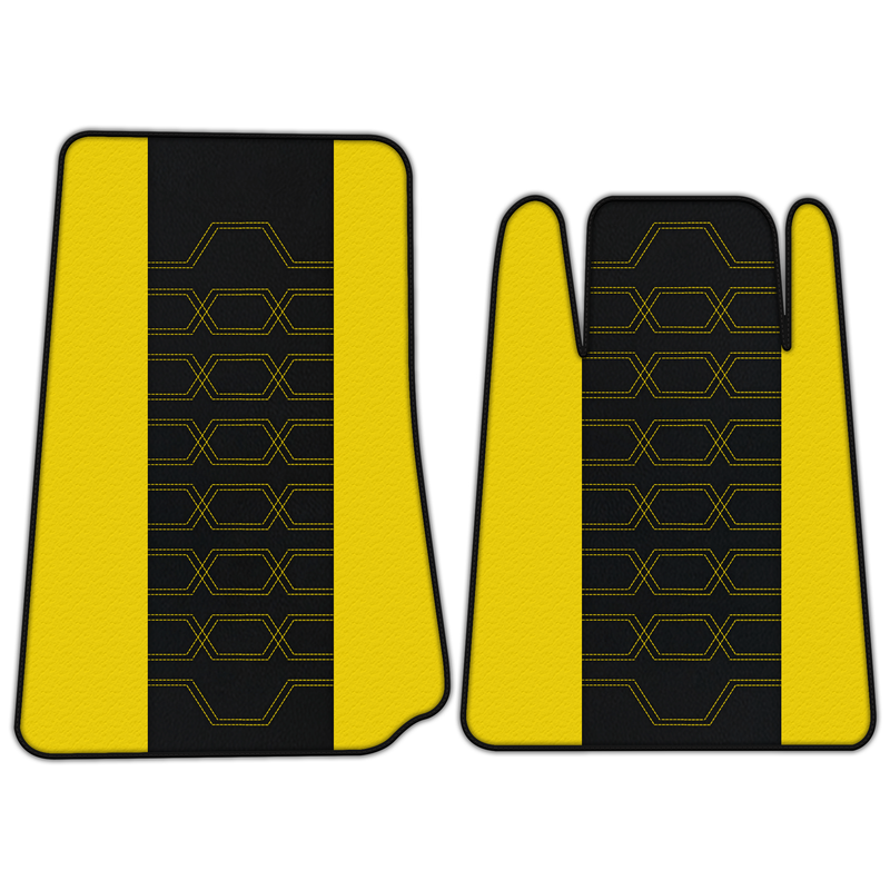 Customizable Leather Floor Mats with AH01 Pattern for Lamborghini Espada (1968-1978)