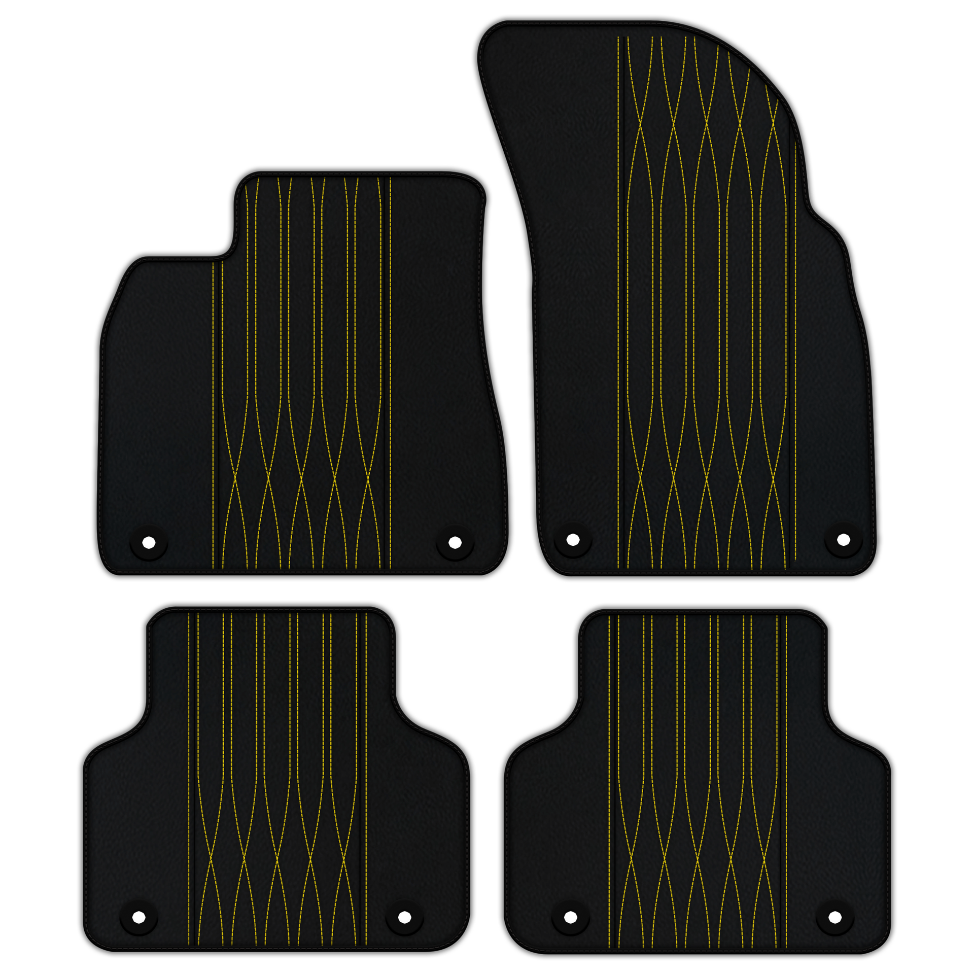 Customizable Leather Floor Mats for Bentley Arnage T - AW33 Pattern