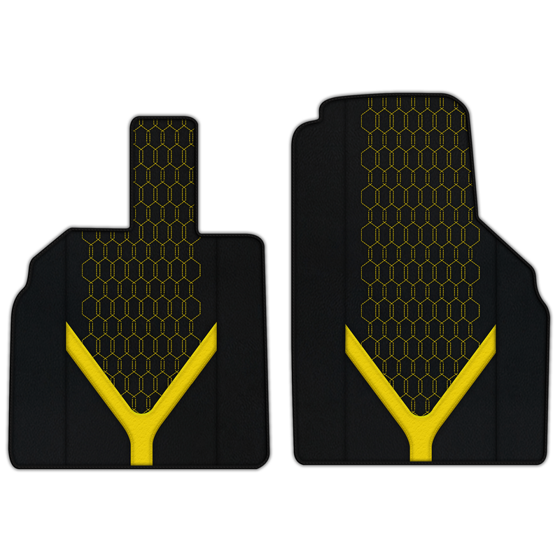Customizable Leather Floor Mats with AW26 Pattern for Lamborghini Aventador (2012-2022)