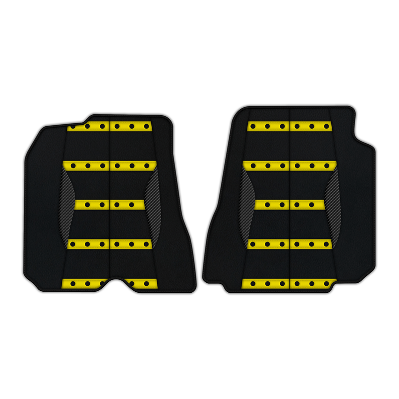 Customizable Leather Floor Mats with AW22 Pattern for Ferrari 812 Superfast (2018-2023)