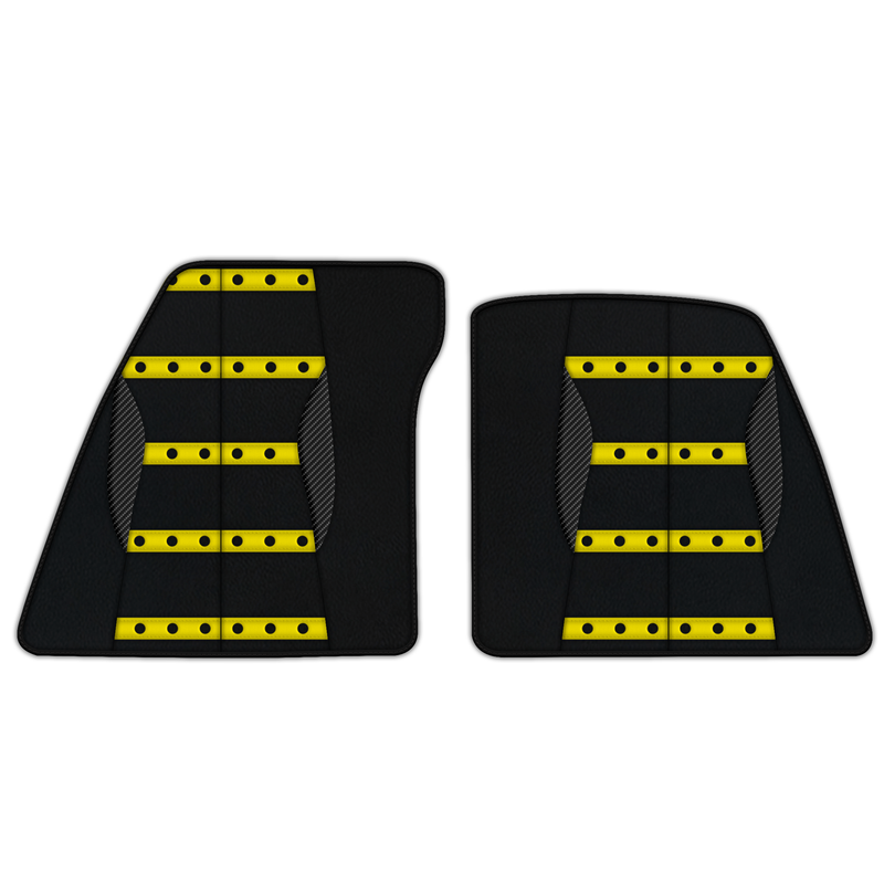 Customizable Leather Floor Mats with AW22 Pattern for Ferrari 296 GTS (2022-2025)