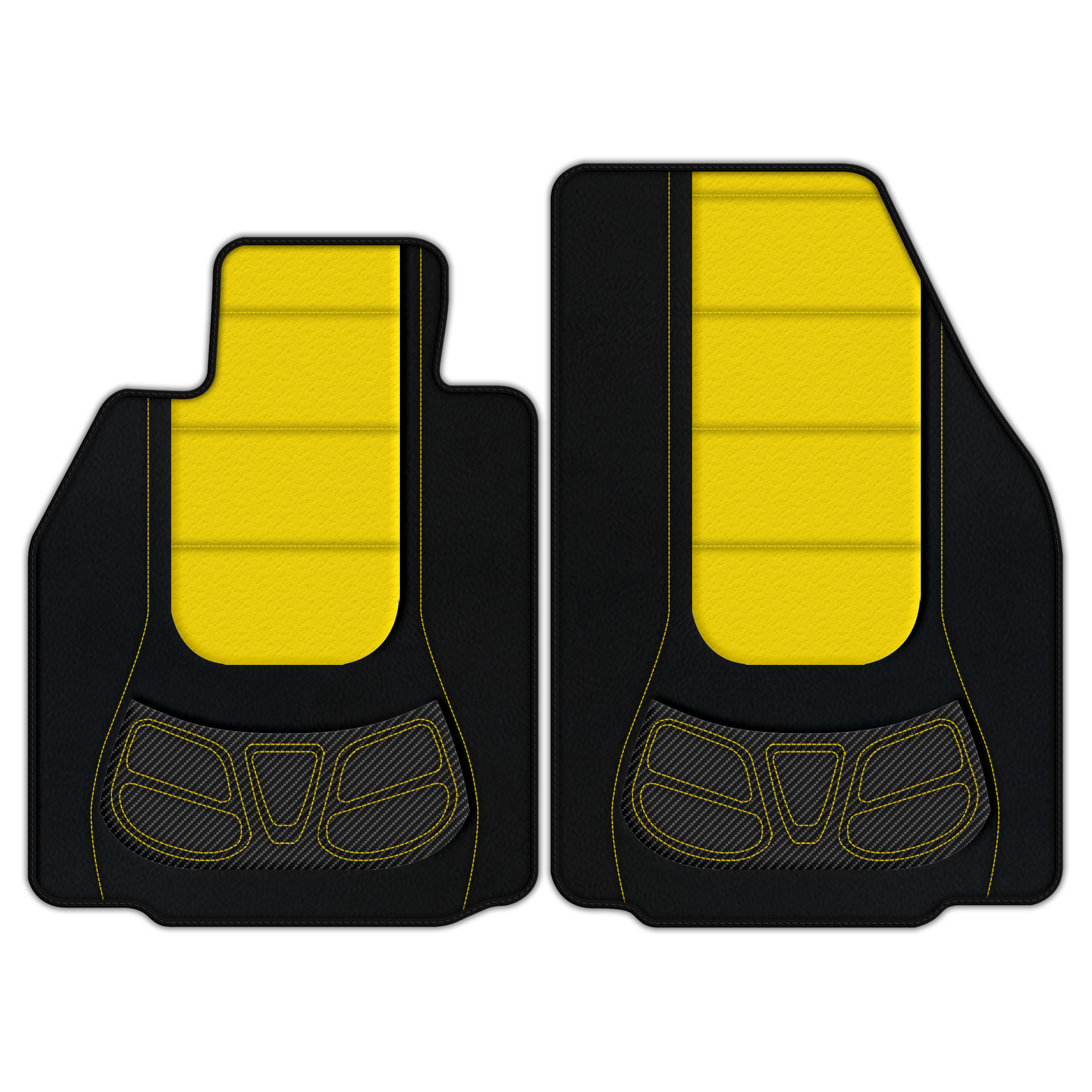 Customizable Leather Floor Mats with Double Diamond Pattern for Porsche 911 GT3 RS (997) 2006–2011