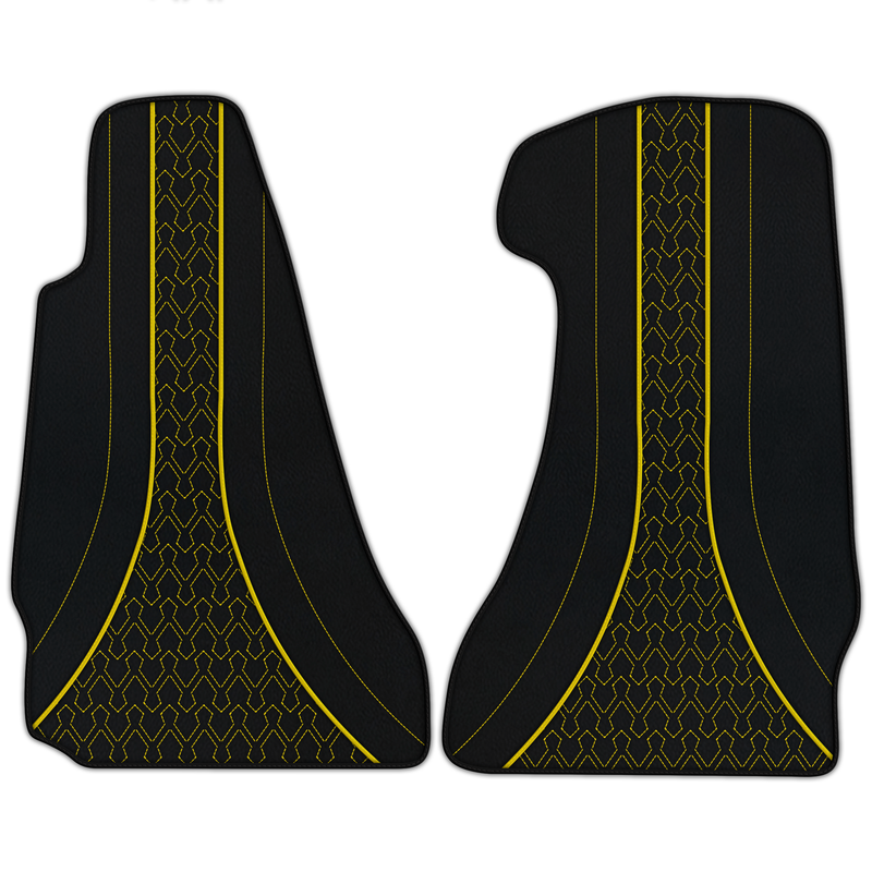 Customizable Leather Floor Mats with AW03 Pattern for Aston Martin V12 Vanquish (2001-2005)