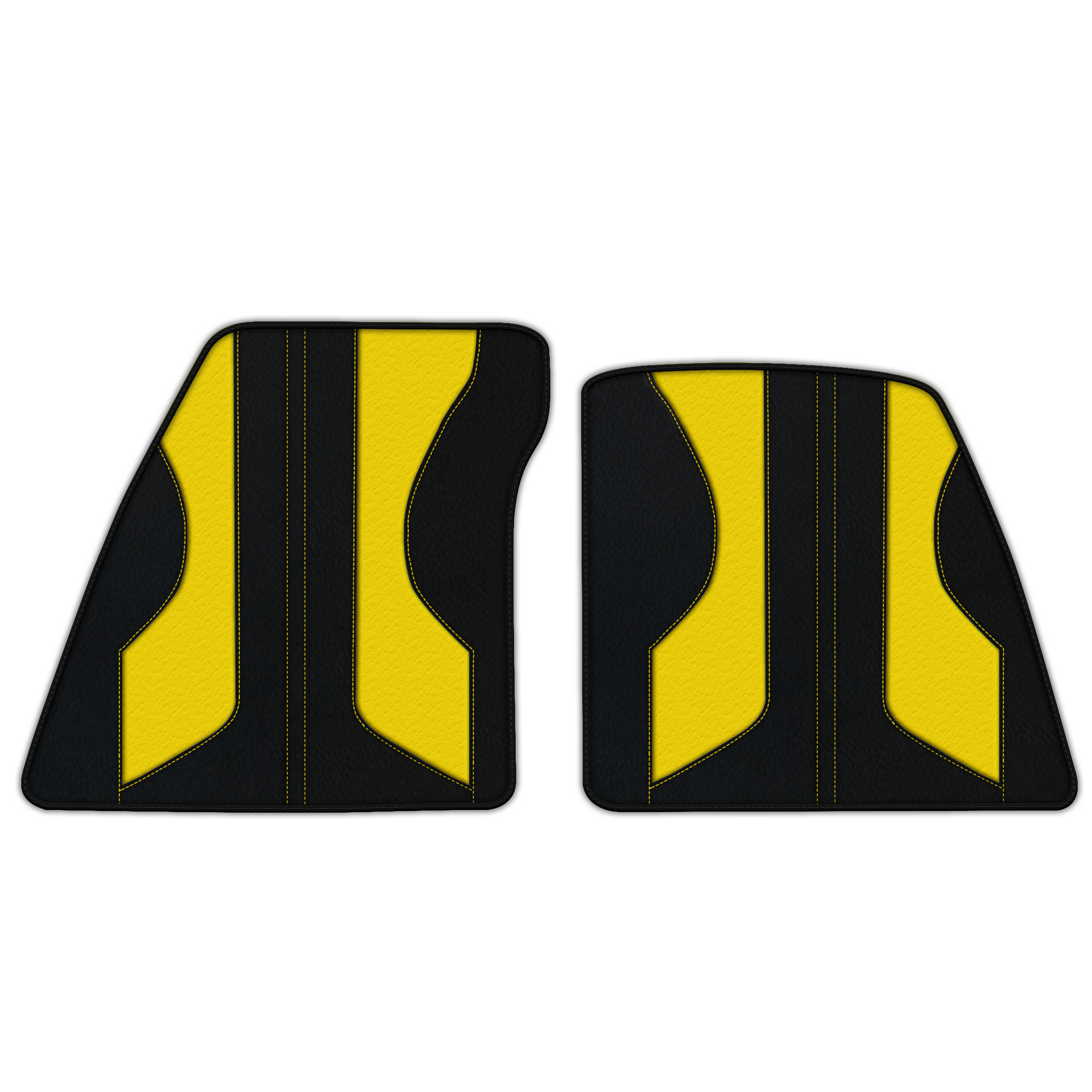 Customizable Leather Floor Mats with Pattern ER56 V2 Edition for Ferrari 296 GTS (2022-2025) - AutoWin