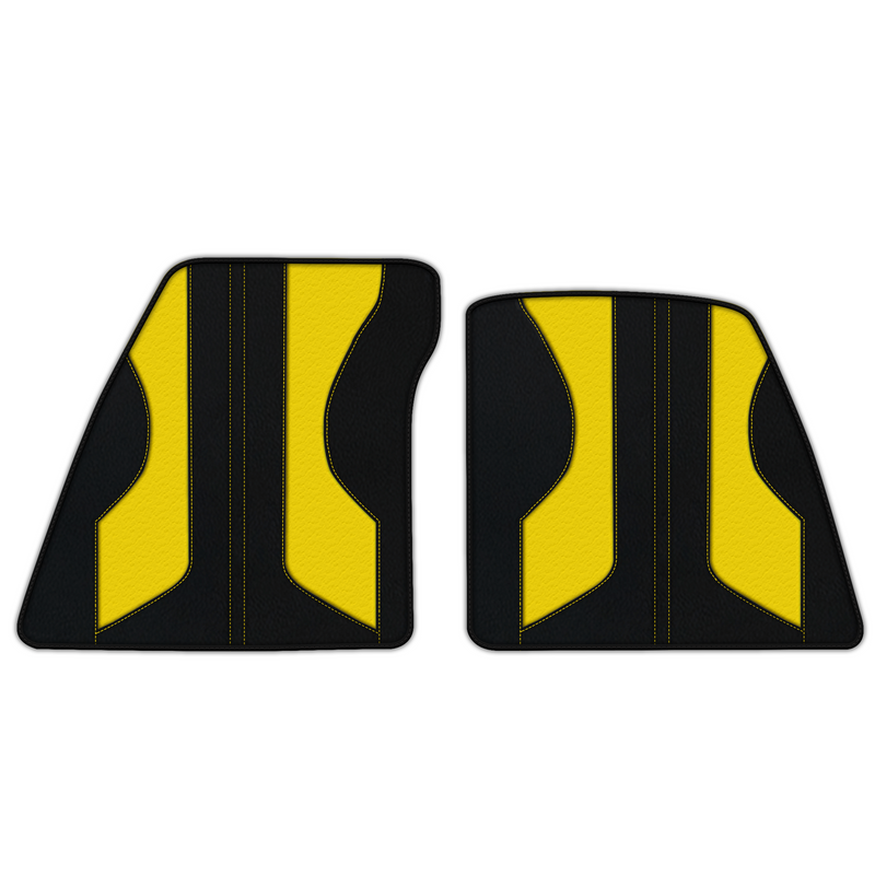 Customizable Leather Floor Mats with Pattern ER56 V2 Edition for Ferrari 296 GTS (2022-2025)