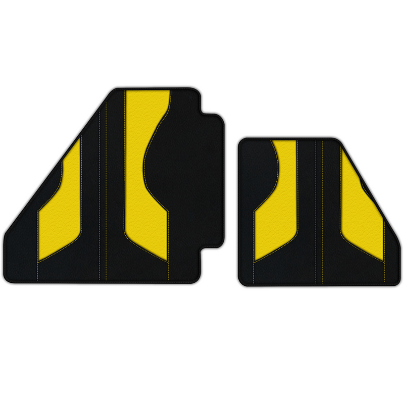 Customizable Leather Floor Mats with Pattern ER56 V2 Edition for Ferrari F40 (1987-1996)