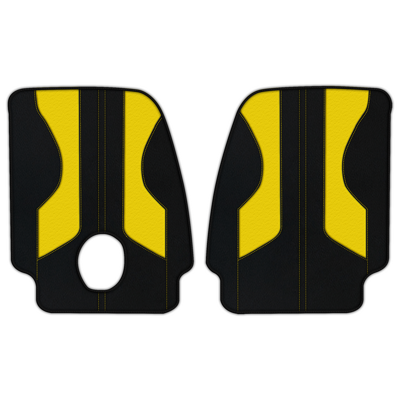 Customizable Leather Floor Mats with Pattern ER56 V2 Edition for Ferrari Monza SP2 (2018-2023)