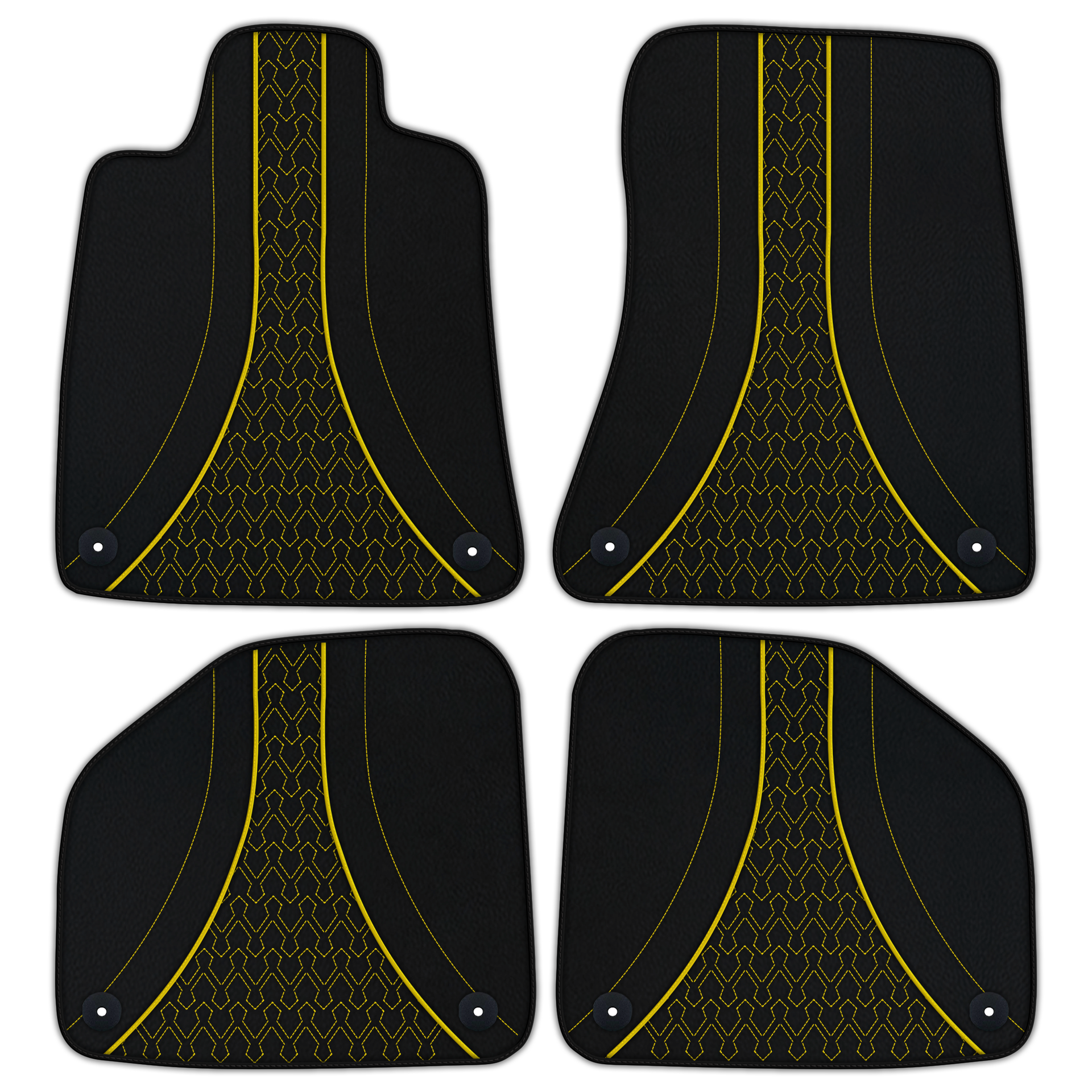 Customizable Leather Floor Mats with AW03 Pattern for Aston Martin DBX (2020–2023) - AutoWin