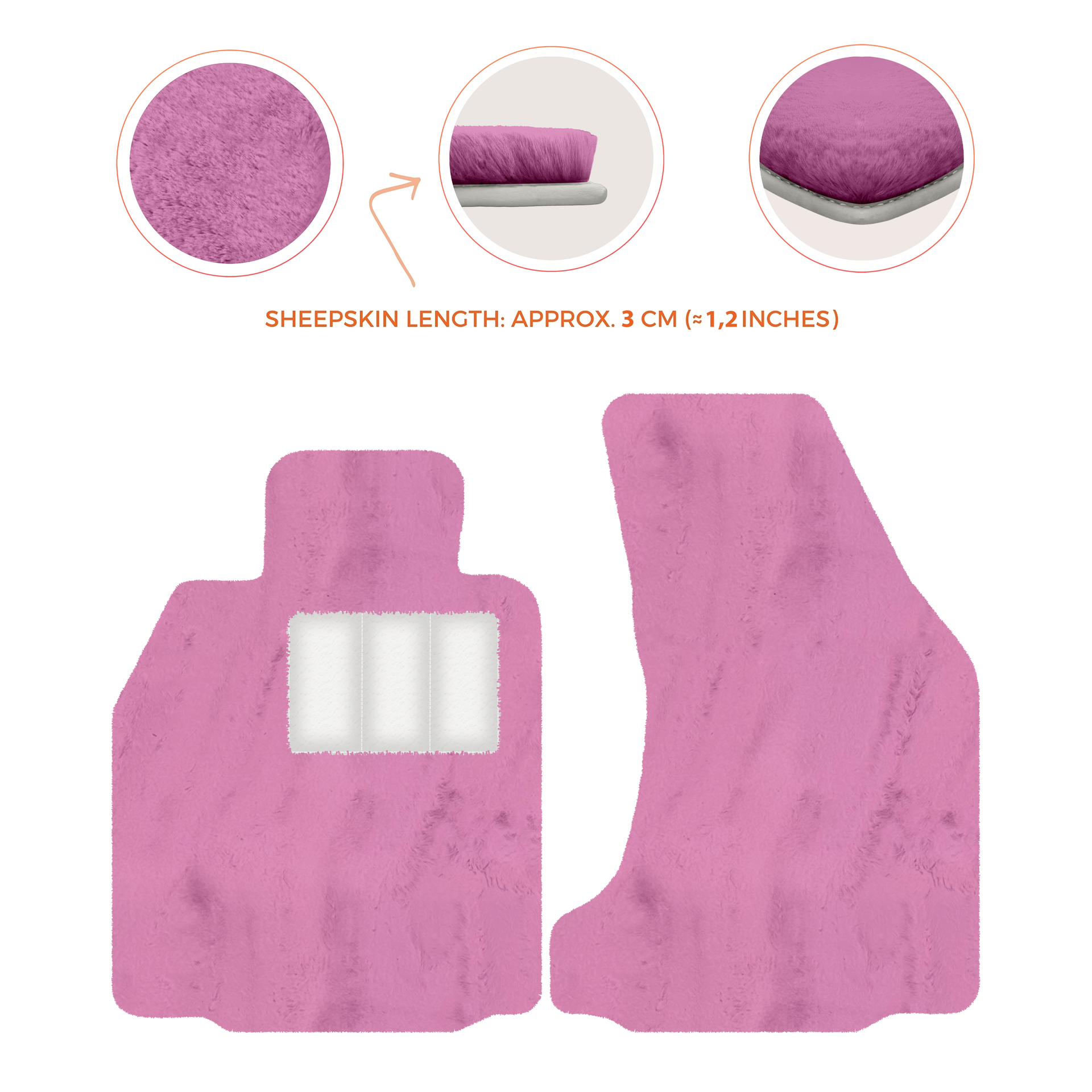 Premium Sheepskin Floor Mats for Porsche 718 Boxster (2016-2023)