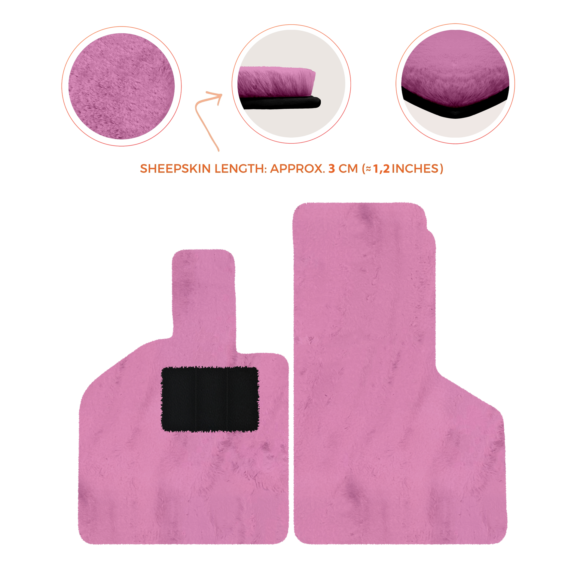 Luxury Sheepskin Floor Mats for Lamborghini Gallardo (2004-2014)