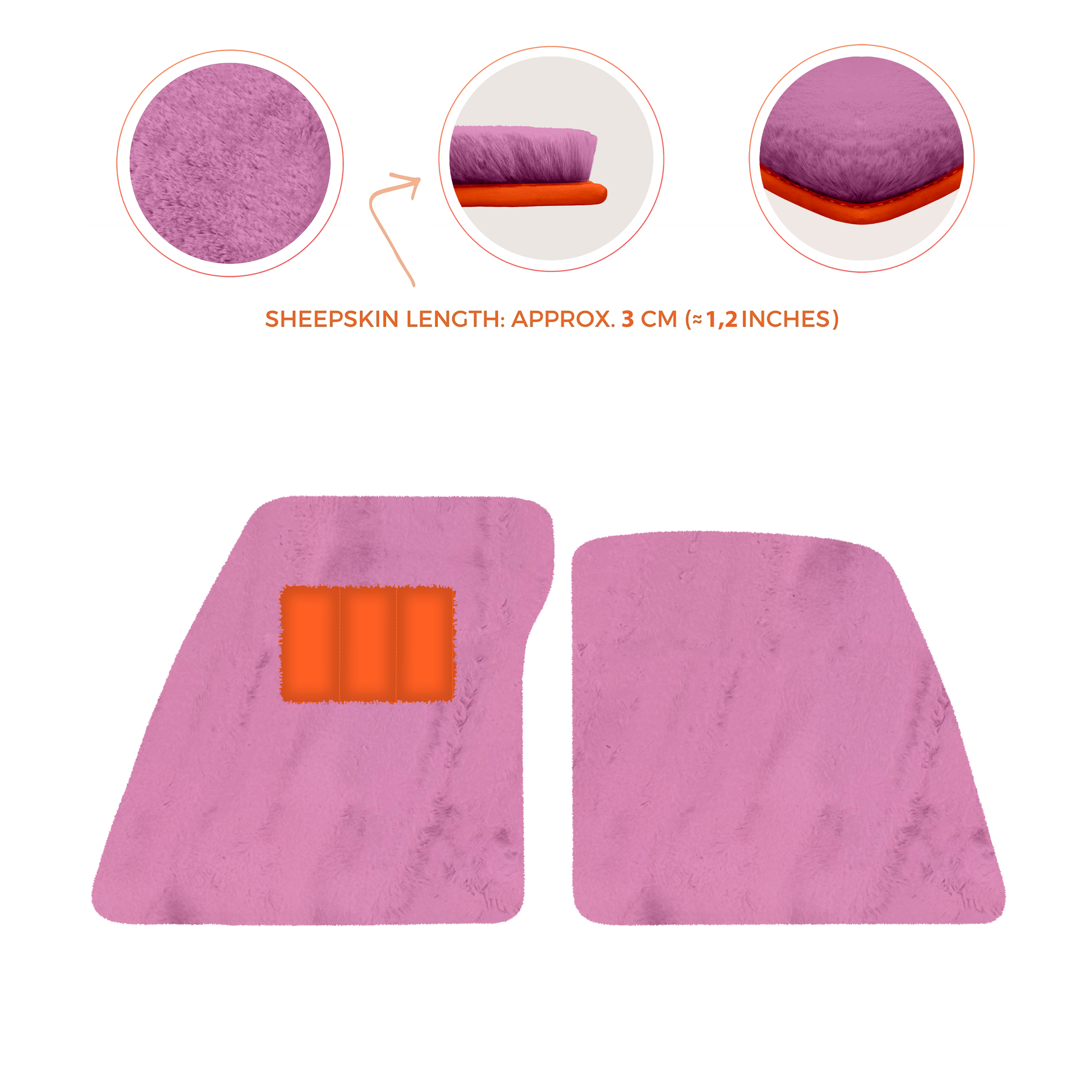 Premium Sheepskin Floor Mats for Ferrari 296 GTS (2022-2025)