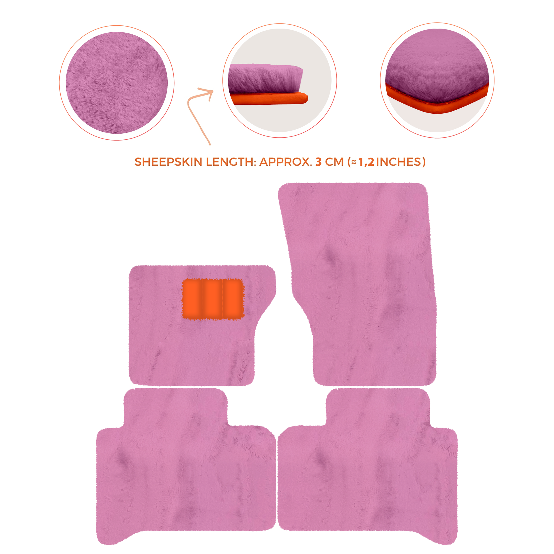 Luxurious Premium Sheepskin Floor Mats for Range Rover (2012-2022)