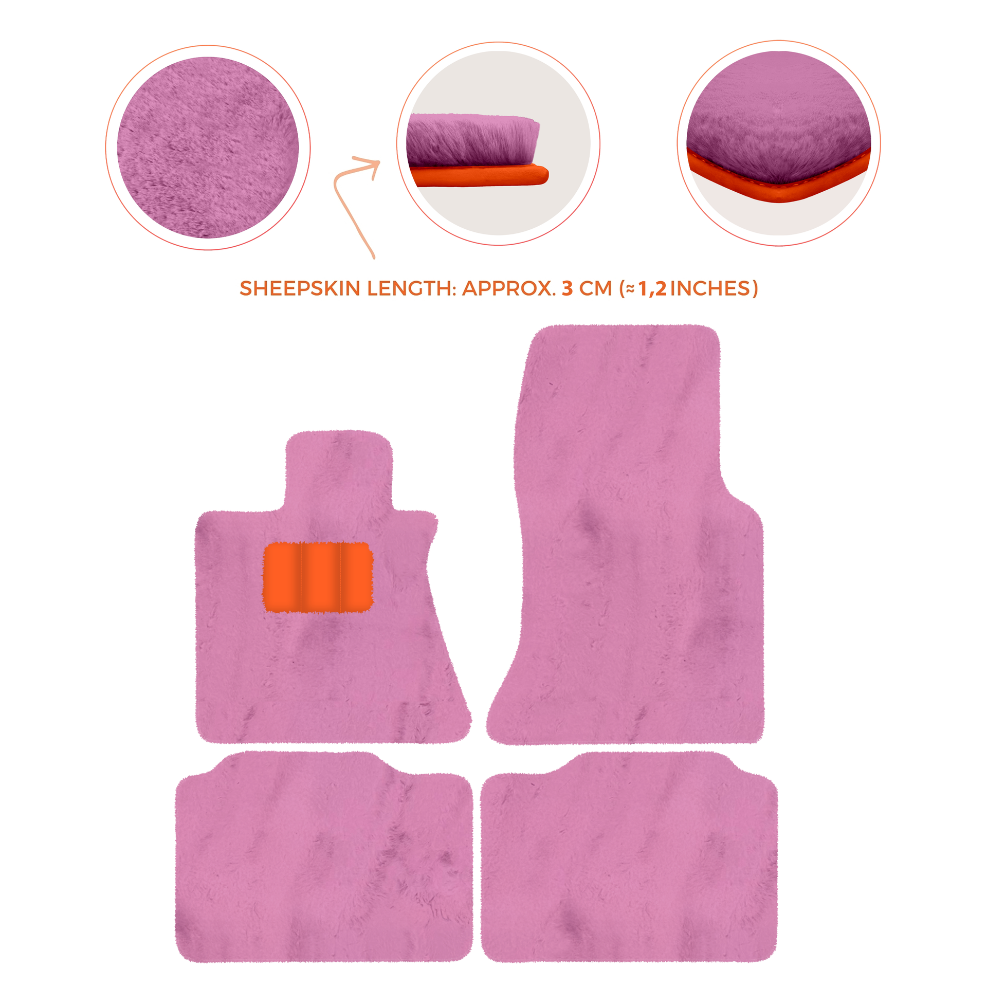 Premium Sheepskin Floor Mats for Rolls-Royce Phantom Sedan (2003-2016)