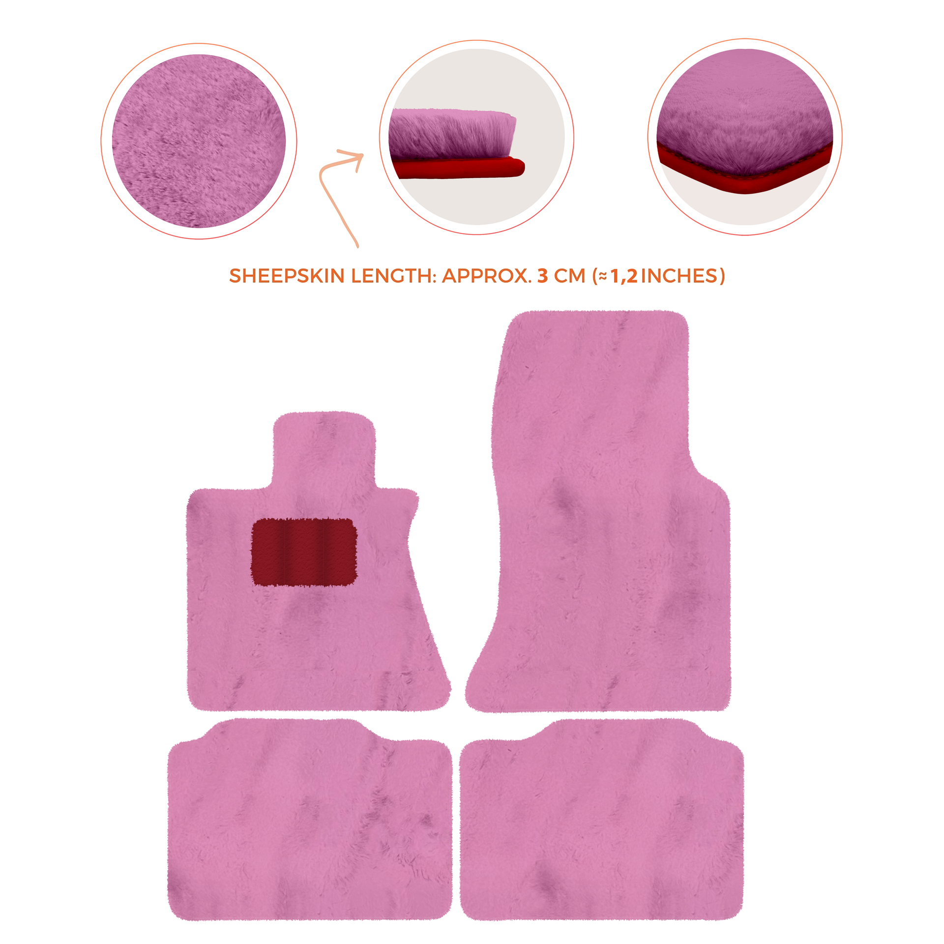 Premium Sheepskin Floor Mats for Rolls-Royce Phantom Sedan (2003-2016)