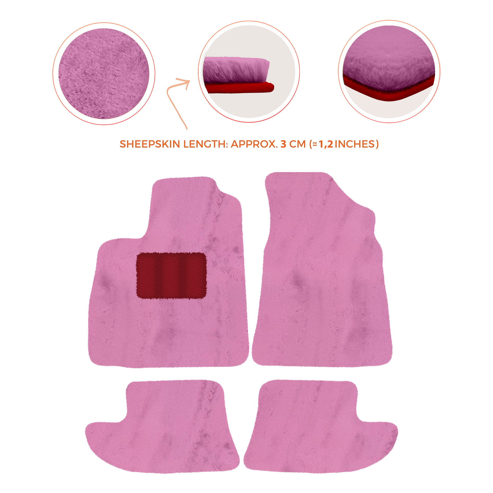 Premium Sheepskin Floor Mats for Bentley Continental GTC (2006–2011)