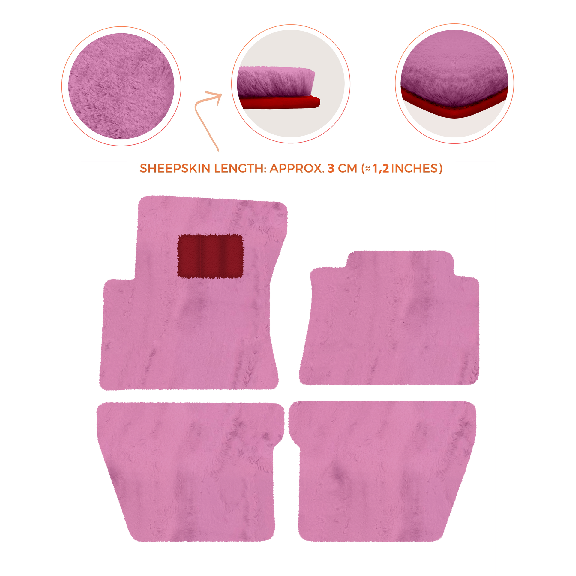 Premium Sheepskin Floor Mats for Bentley Flying Spur (2019-2023)