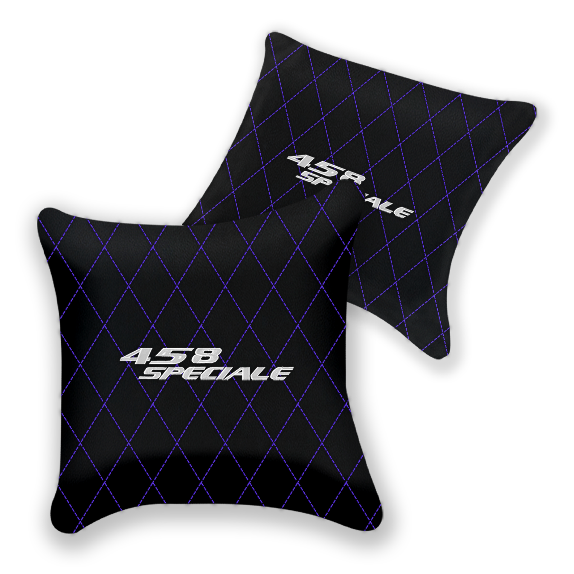 Custom Black Leather Pillows for Ferrari 458 Speciale (2012-2015)