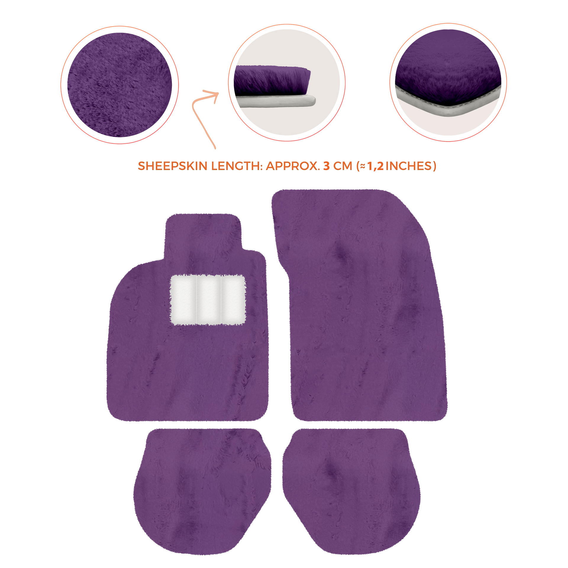 Customizable Leather Floor Mats with Square Pattern for Porsche 911 - 993 (1994-1998) - AutoWin