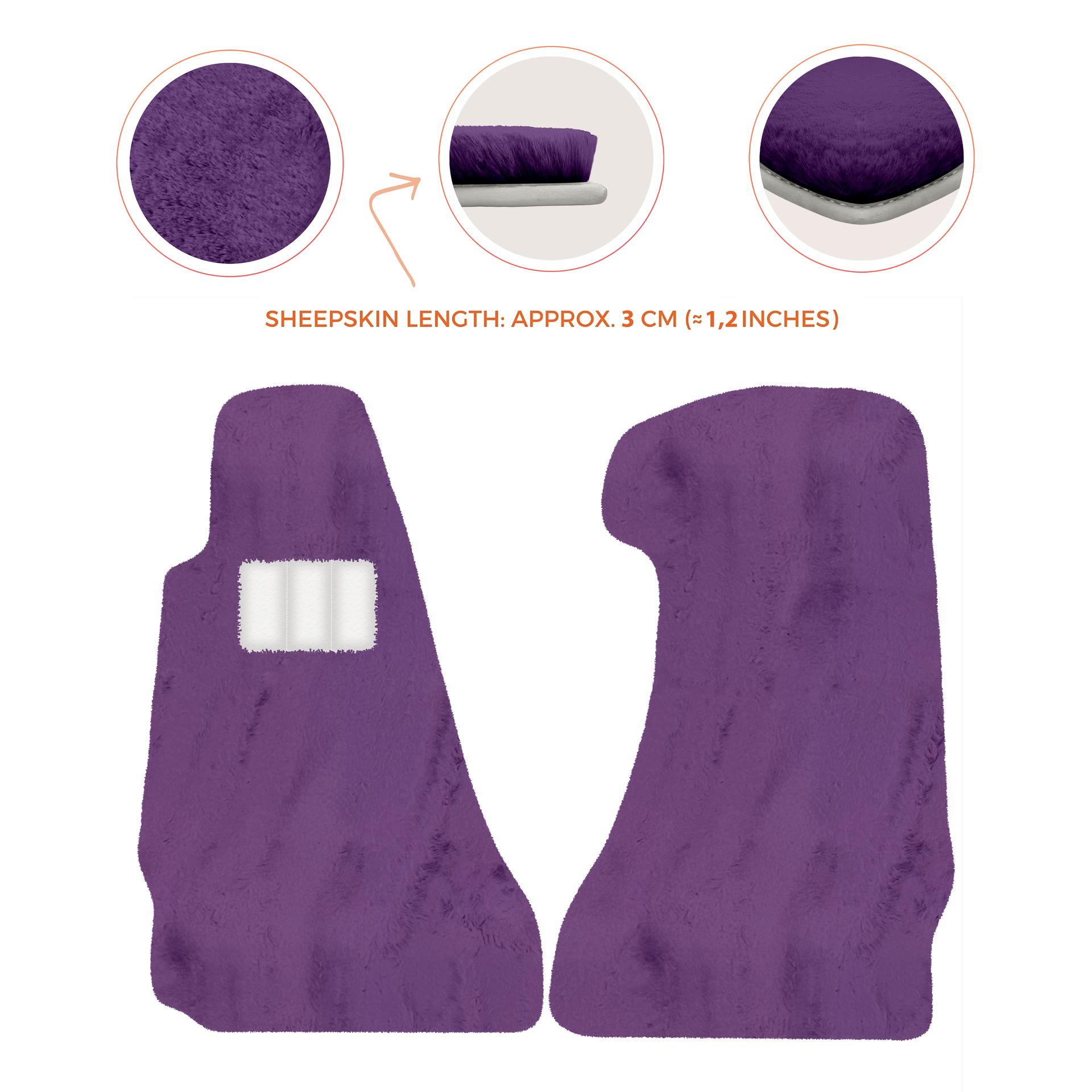 Premium Sheepskin Floor Mats for Aston Martin V8 Vantage (2006-2017)