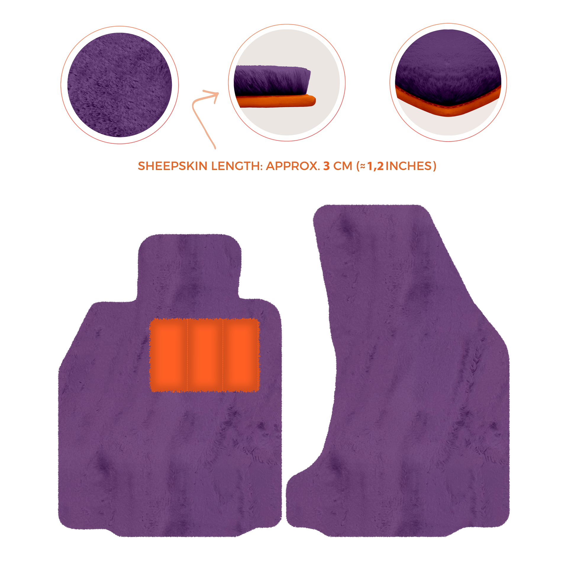 Premium Sheepskin Floor Mats for Porsche 718 Boxster (2016-2023)